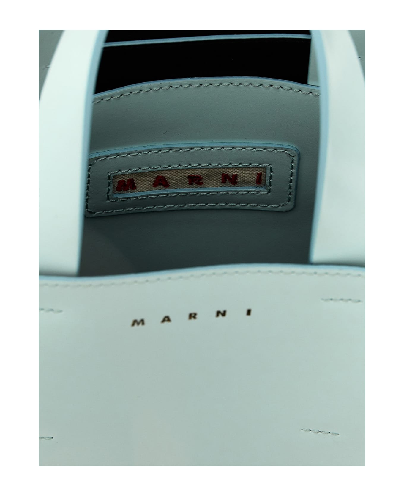 Marni 'museo' Mini Handbag - Light Blue トートバッグ
