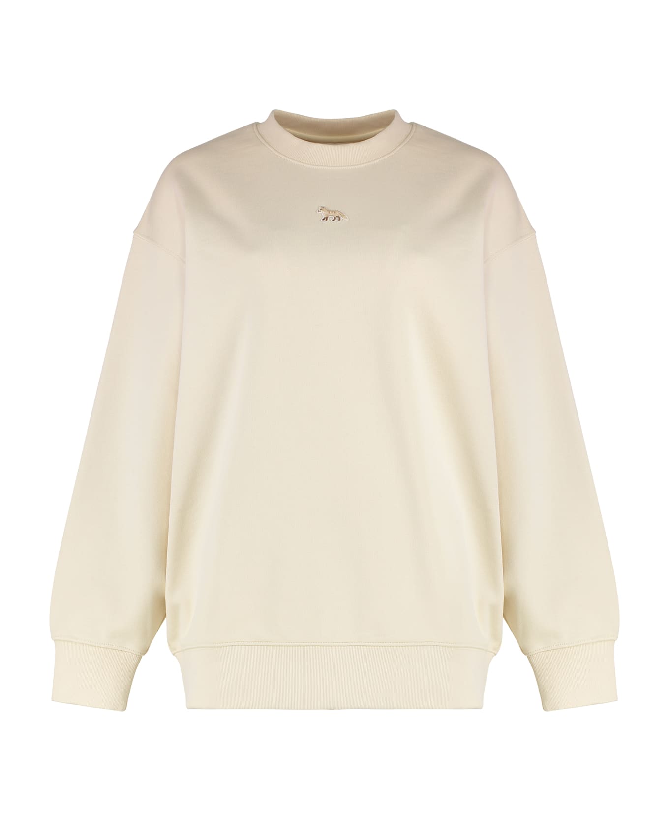 Maison Kitsuné Cotton Crew-neck Sweatshirt - panna