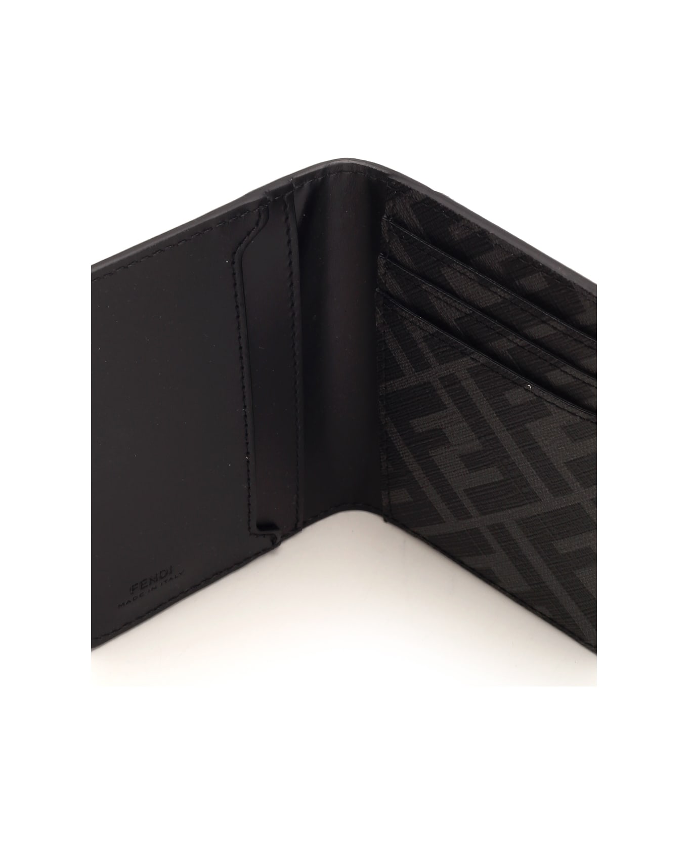 Fendi 'ff Squared' Bifold Card Holder - Black