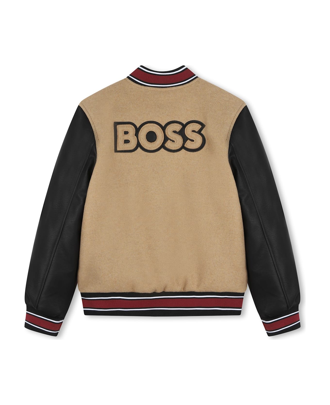 Hugo Boss Giubbino Con Logo - Brown