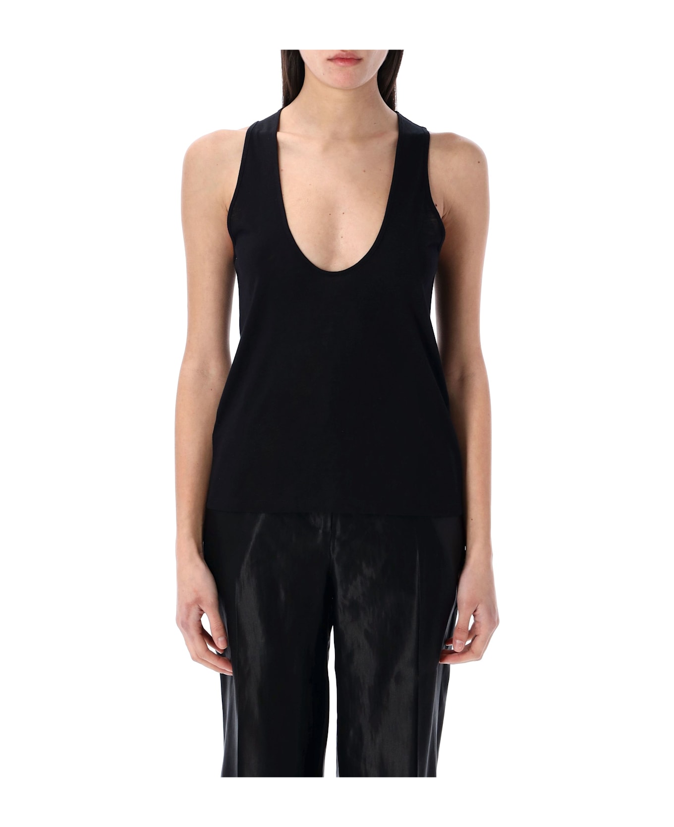 Loulou Studio Albia Tank Top - BLACK