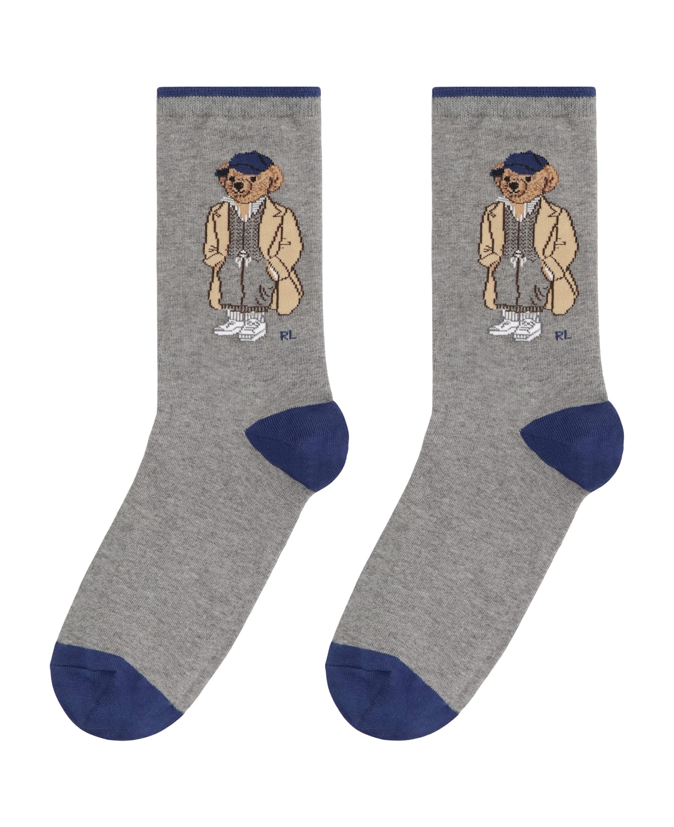 Polo Ralph Lauren Socks Made Of Cotton Blend - grey
