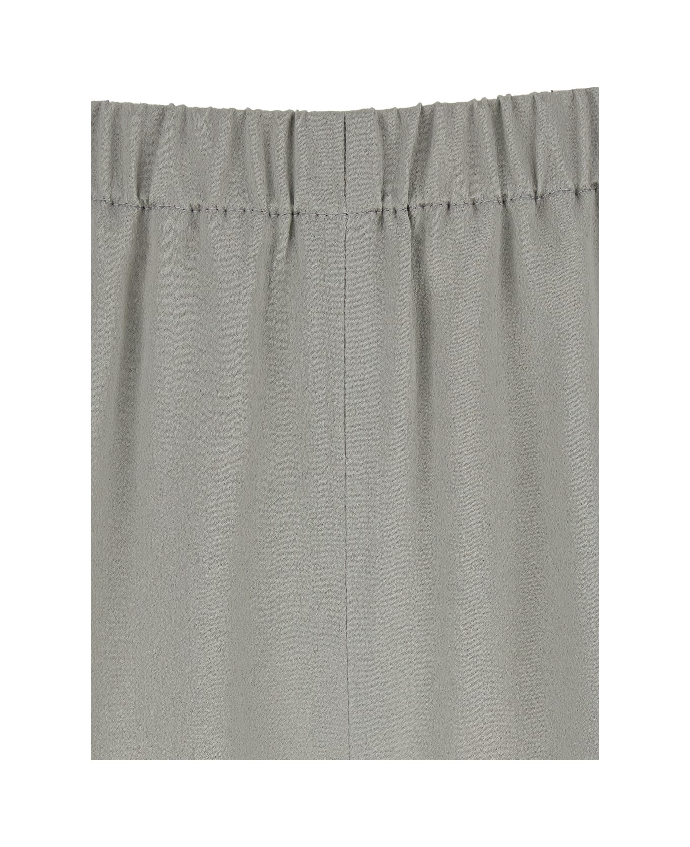 Antonelli 
rapolano
 Creen Pants With Elastic Waist And Wide Leg In Silk Blend Woman - Grigio