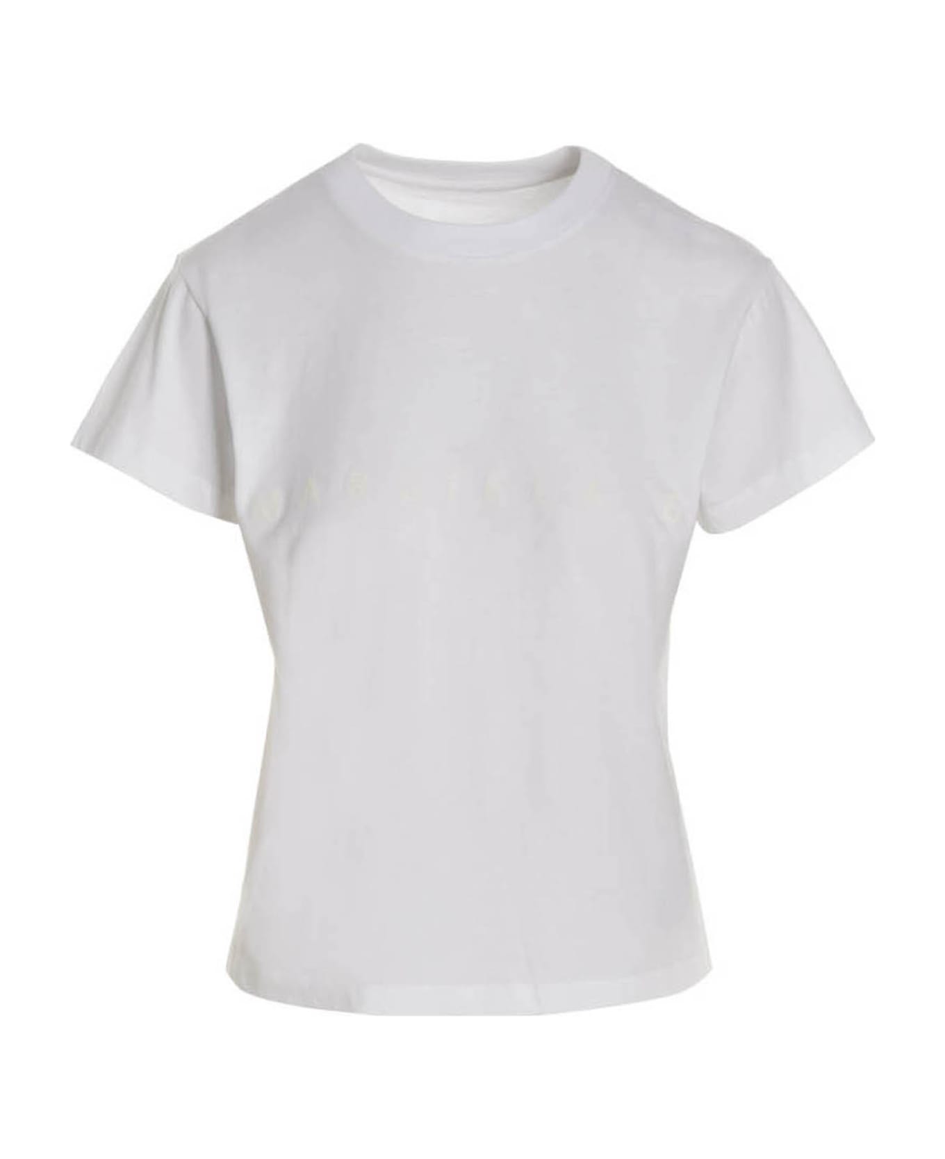 MM6 Maison Margiela Logo Print T-shirt - White