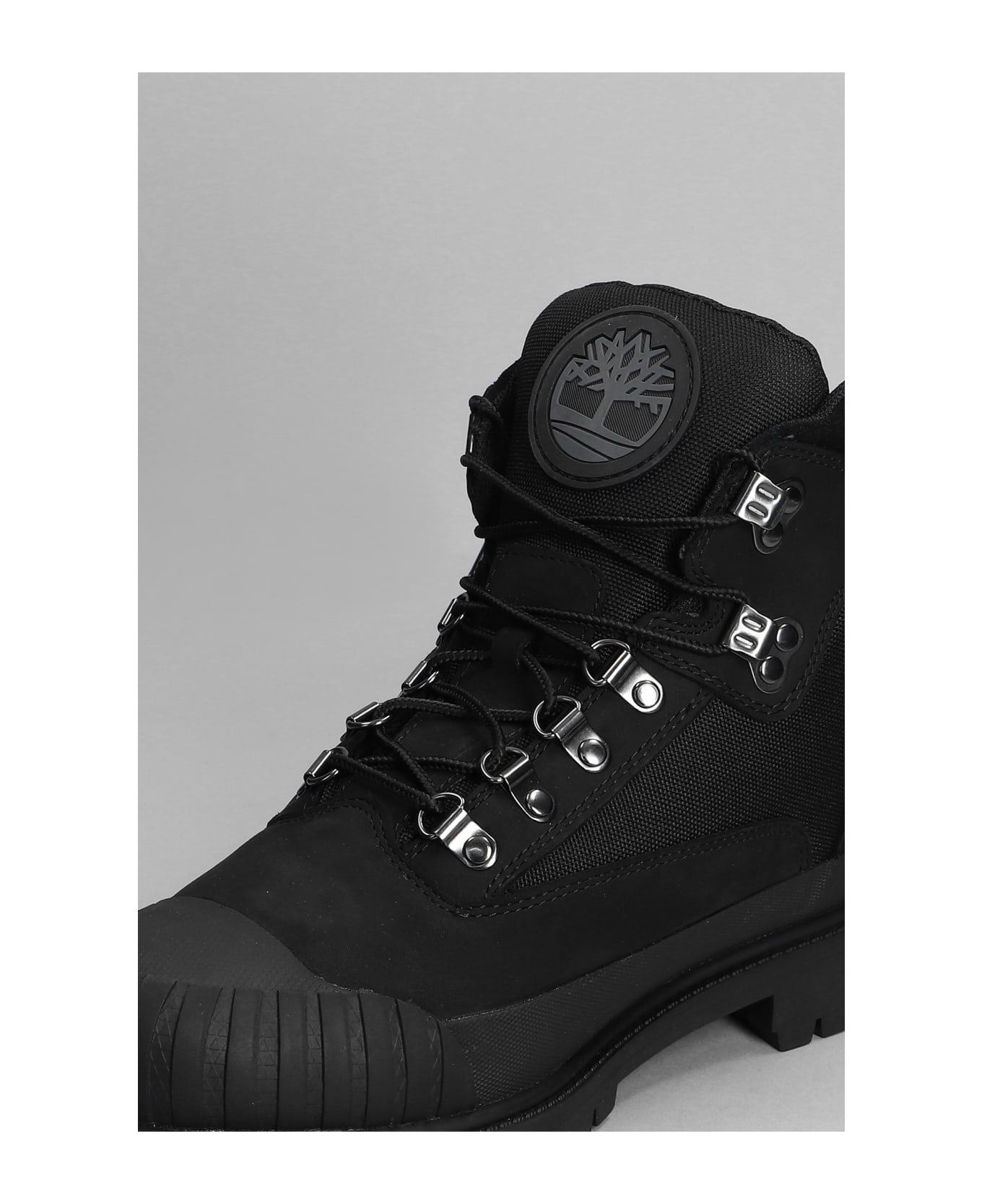 Timberland Heritage Boot Combat Boots In Black Synthetic Fibers - Black ブーツ