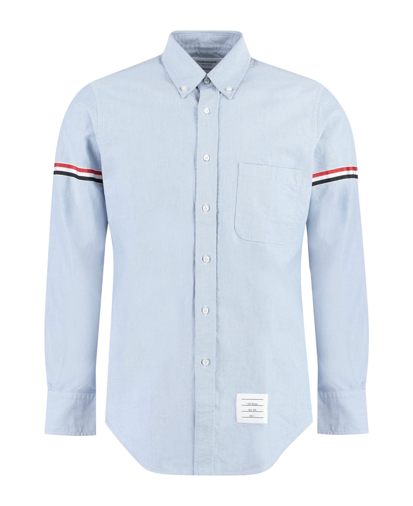Thom Browne Oxford Cotton Button-down Shirt - Light Blue
