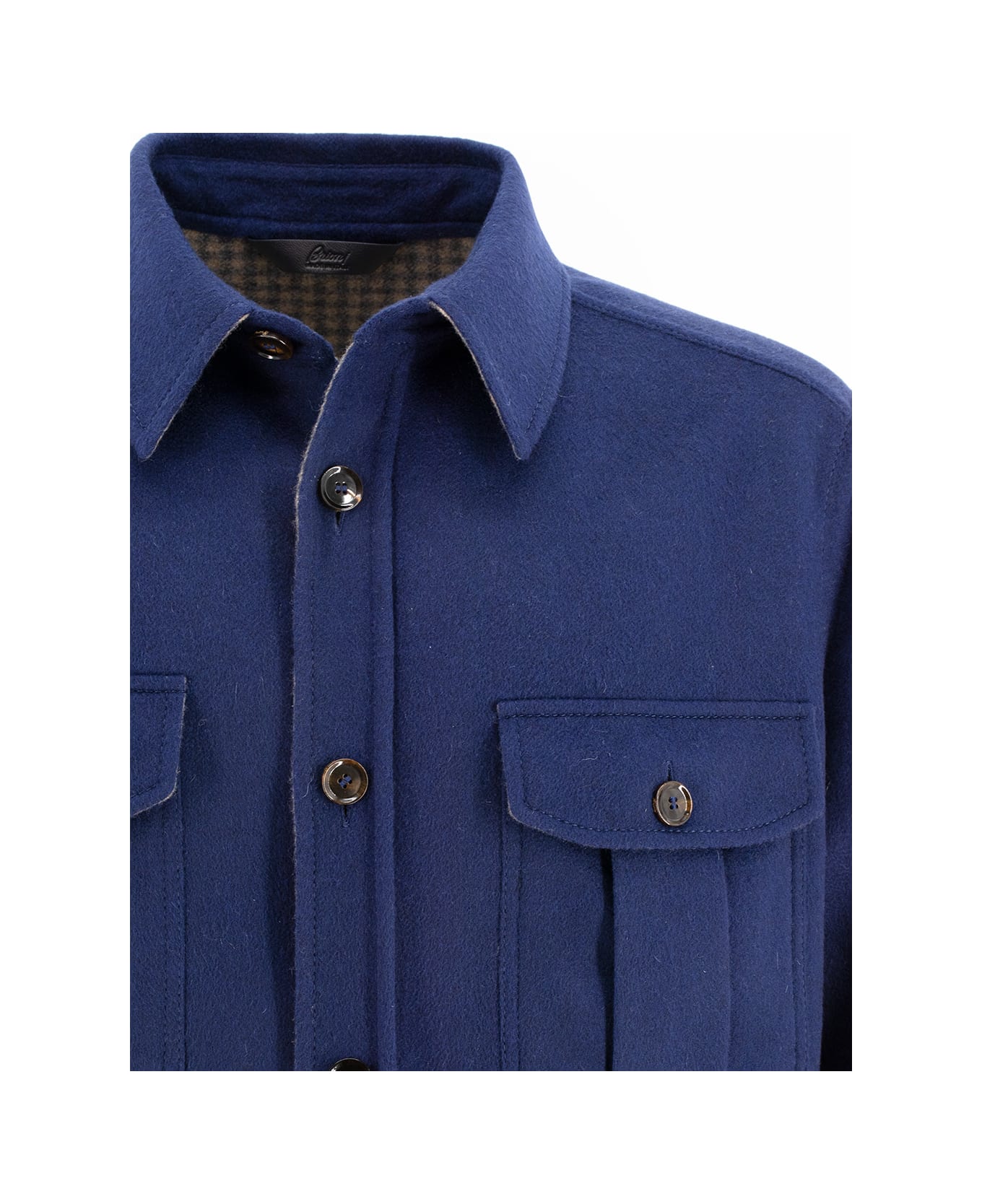 Brioni Jacket - MIDNIGHT BLUE/BEIGE