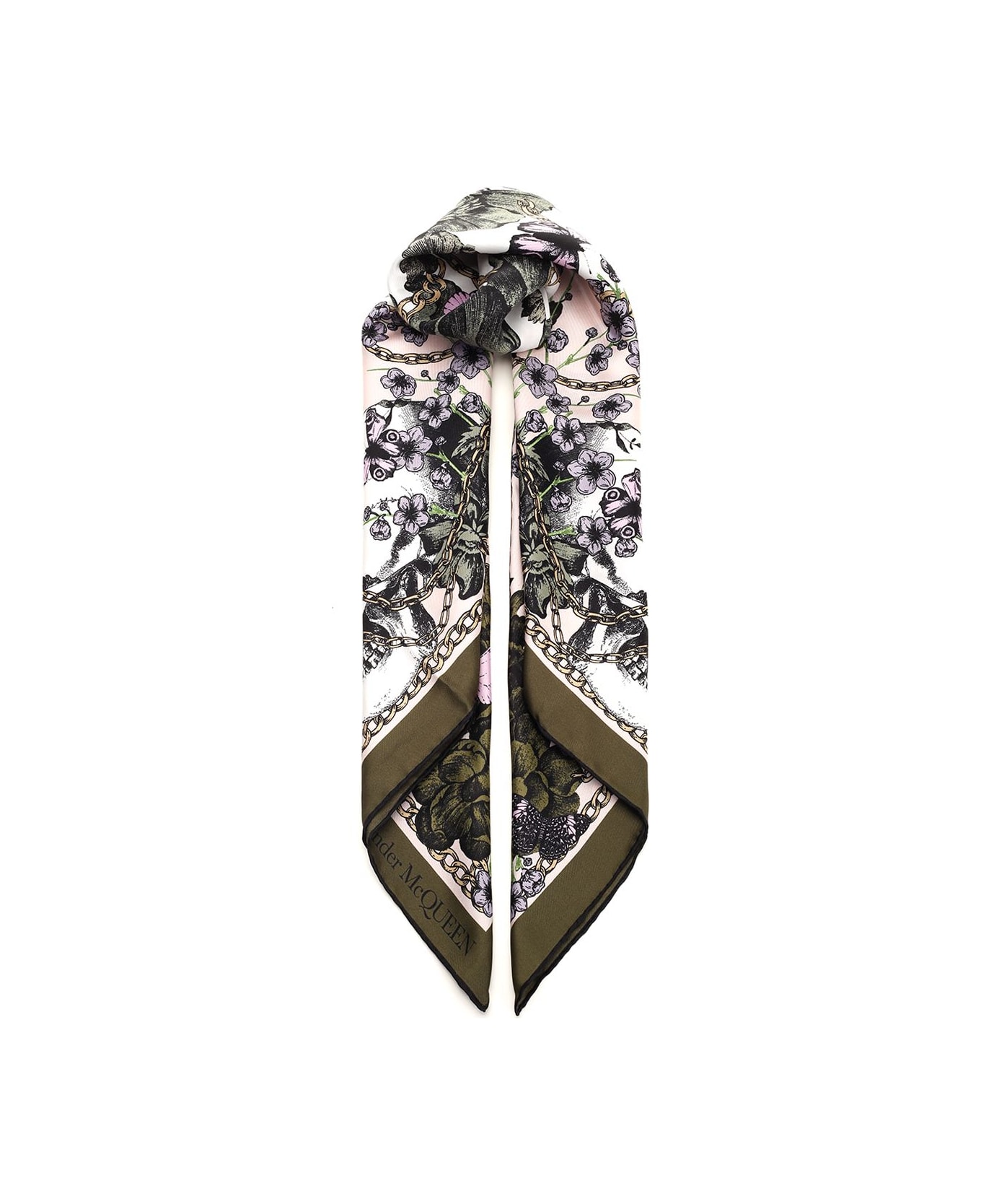 Alexander McQueen Silk Twill Scarf - Multicolor