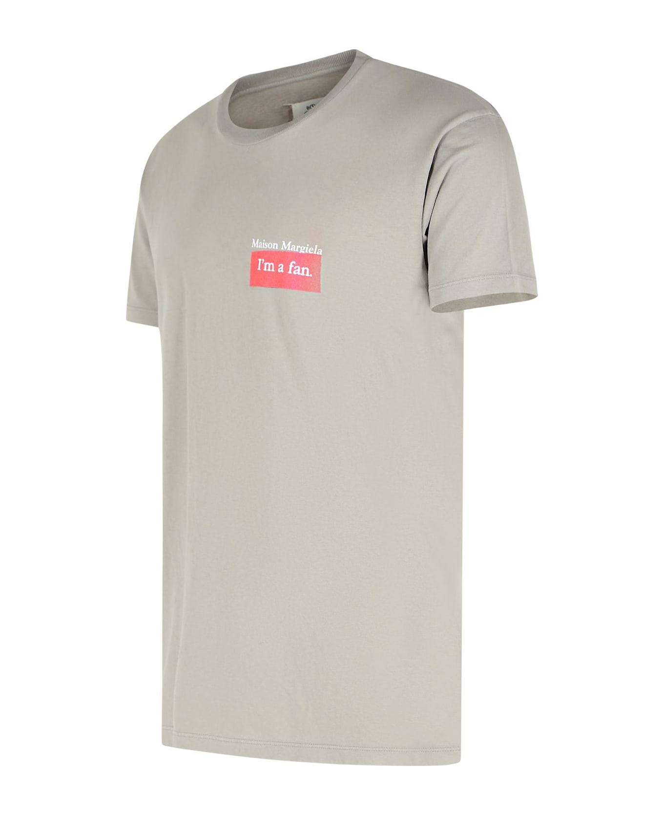 Maison Margiela Gray Cotton T-shirt - NEUTRALS