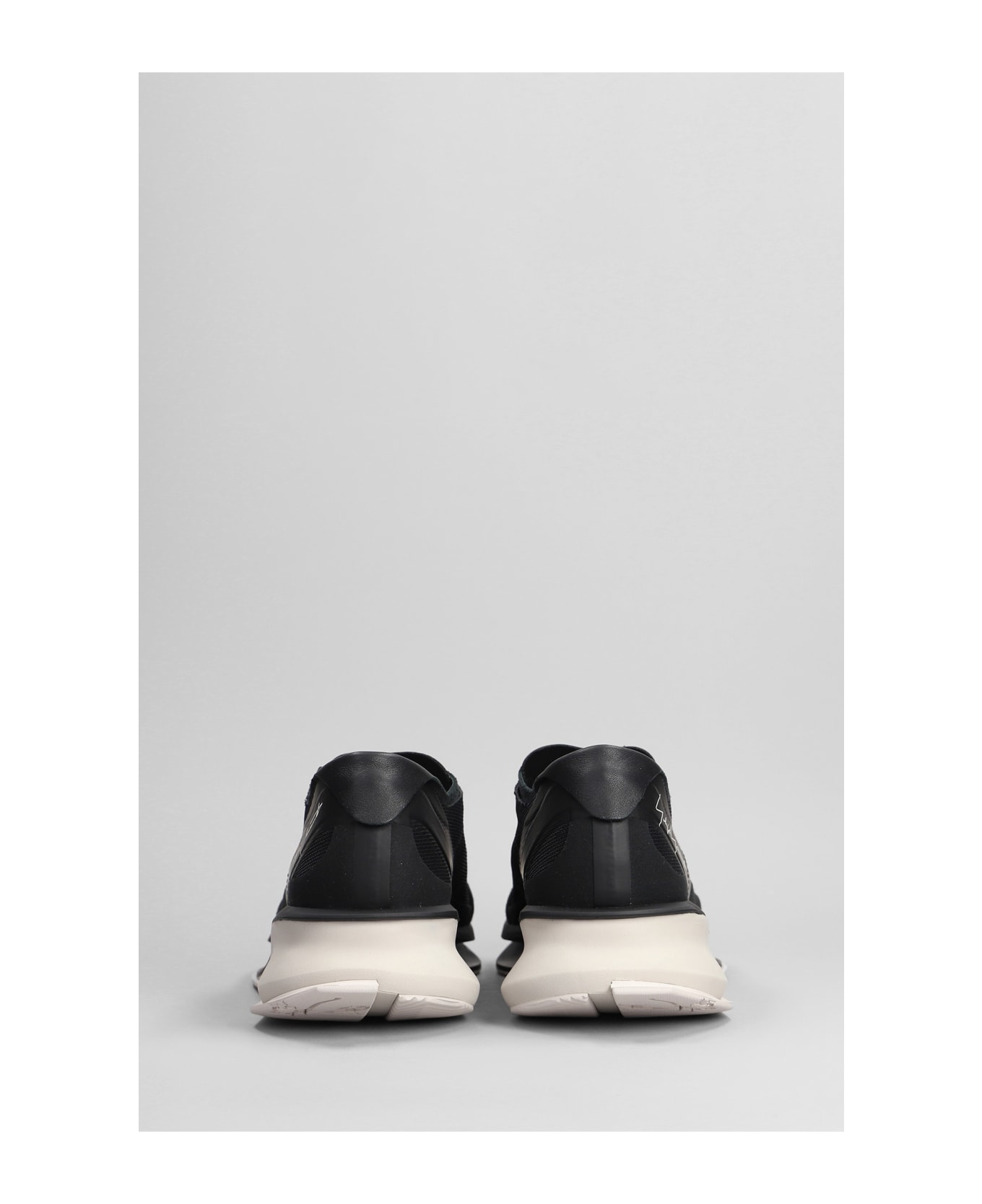 Y-3 S Gendo Run Sneakers In Black Suede And Fabric - Nero