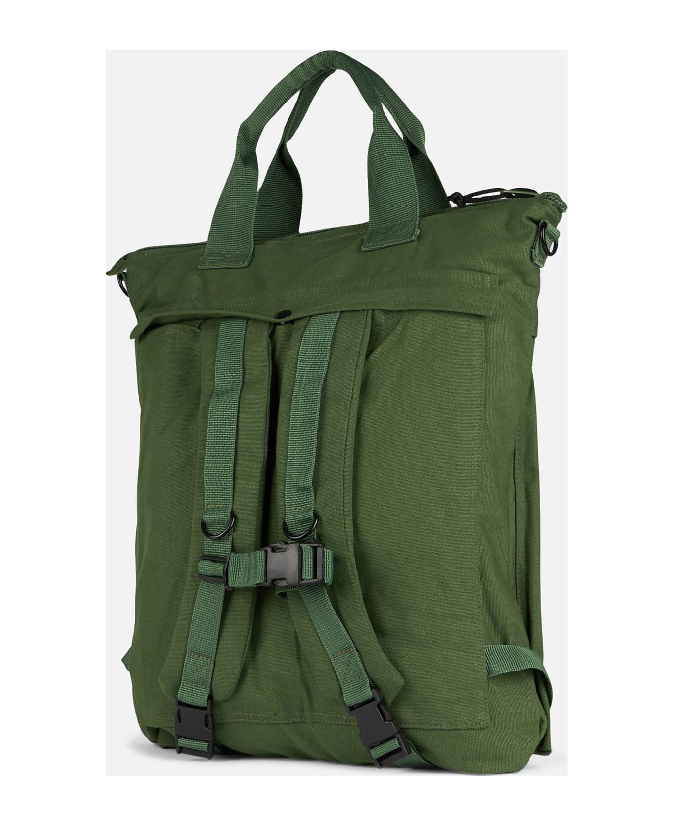 MC2 Saint Barth Military Green Canvas Backpack Helmut - GREEN