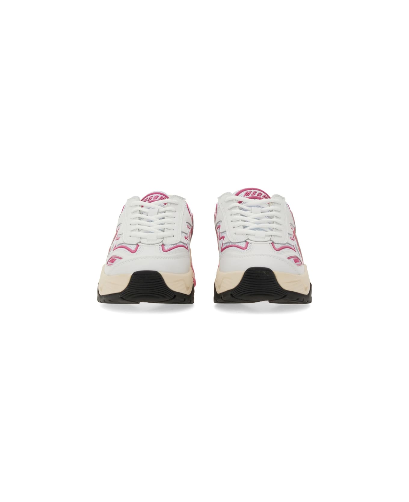 MSGM Vortex Sneaker With Vibram Sole - WHITE