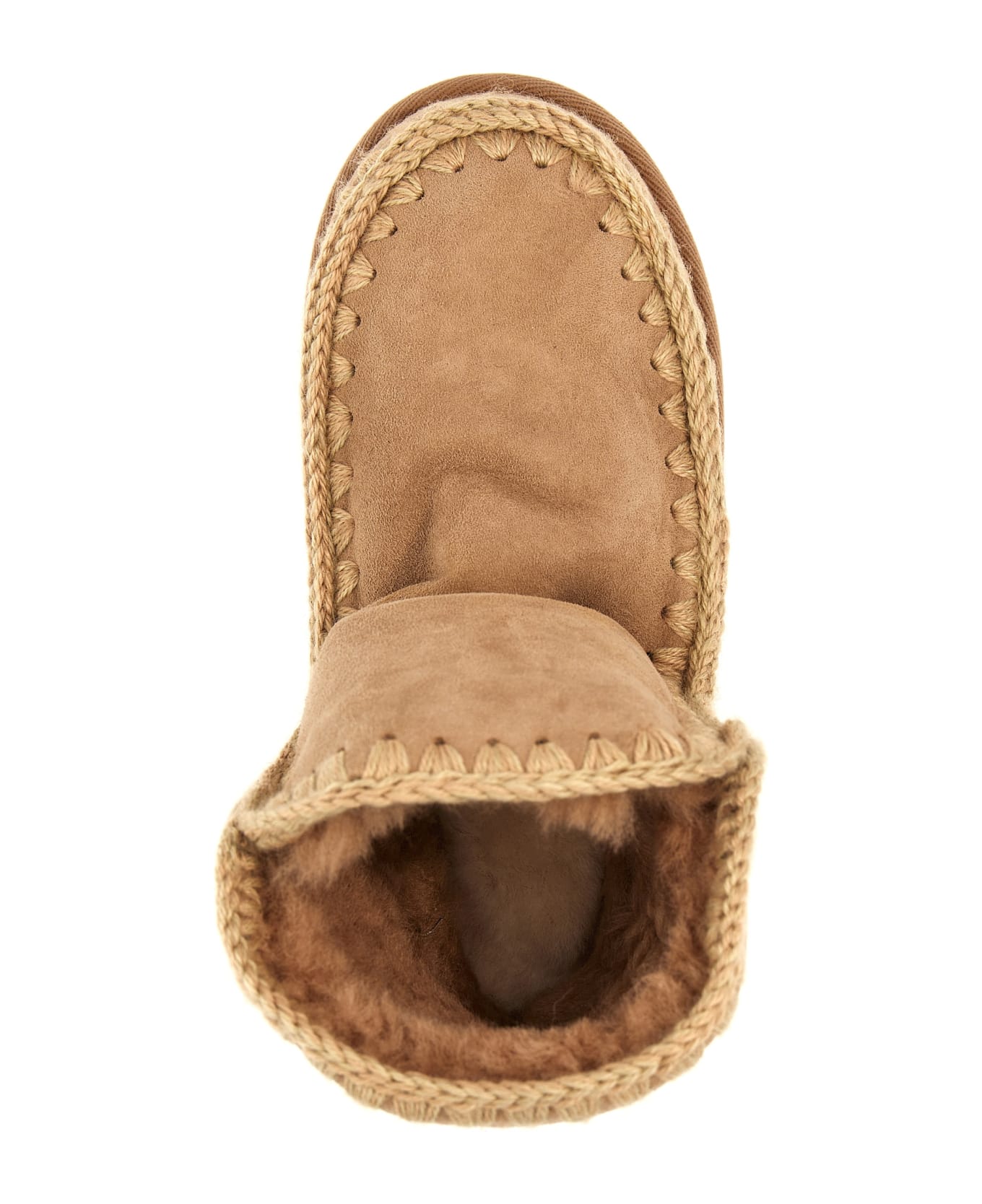 Mou 'eskimo 18 Glitter Logo' Ankle Boots - Beige