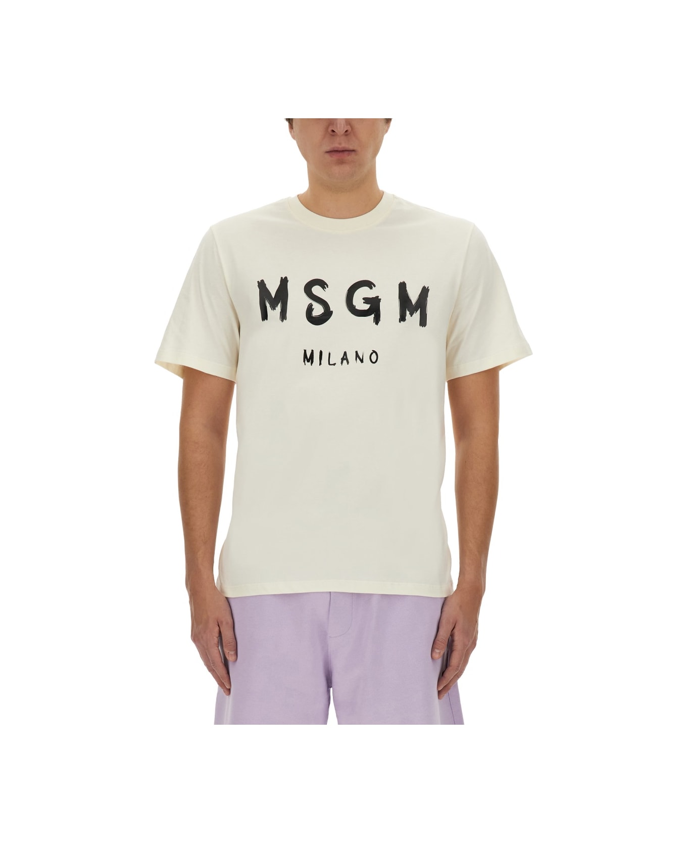 MSGM T-shirt With Logo - WHITE