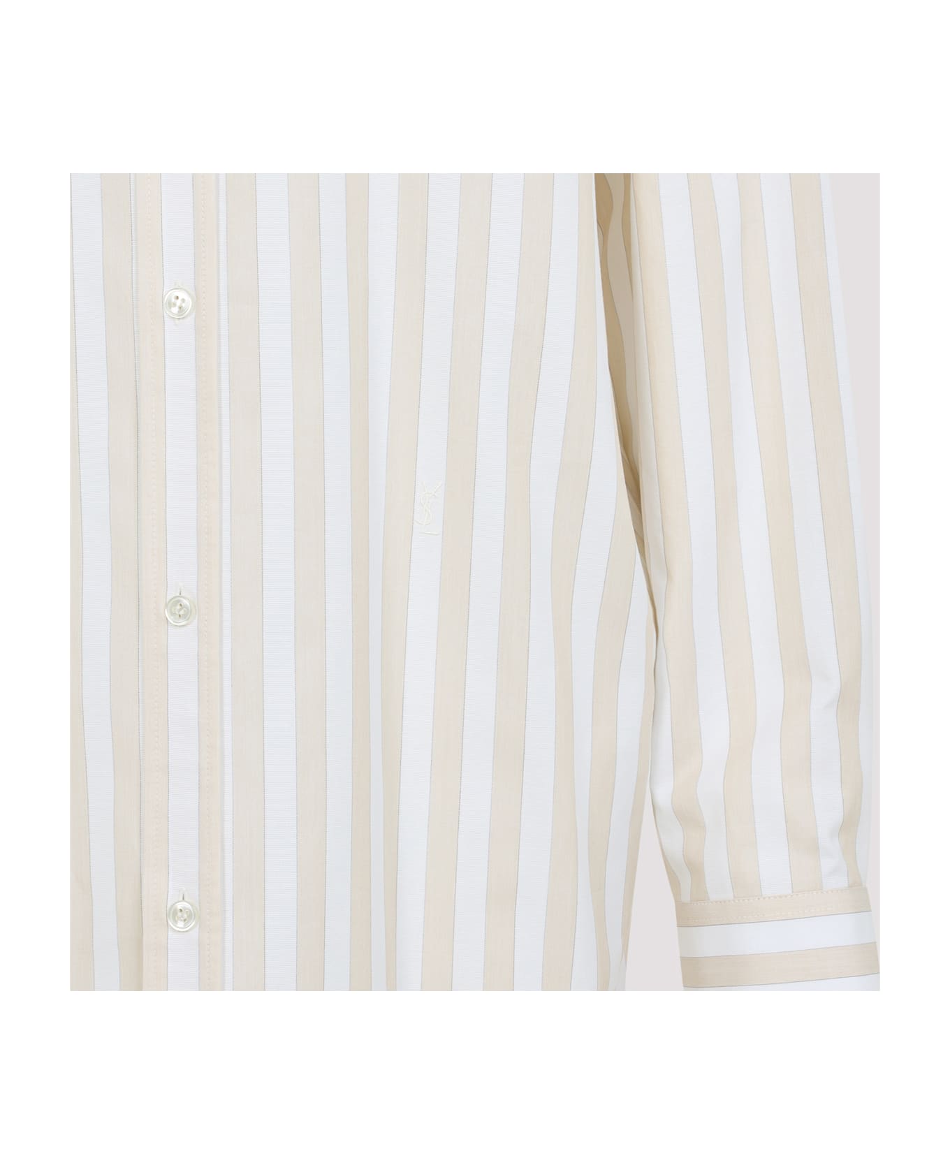 Saint Laurent Cotton Shirt - Craie Beige