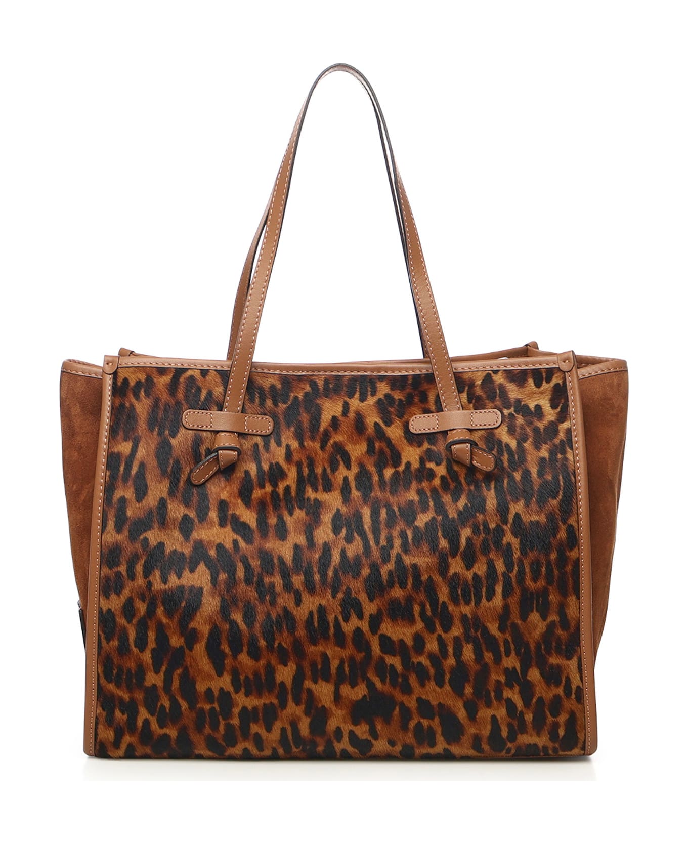 Gianni Chiarini Marcella Printed Leather Tote Bag - Beige