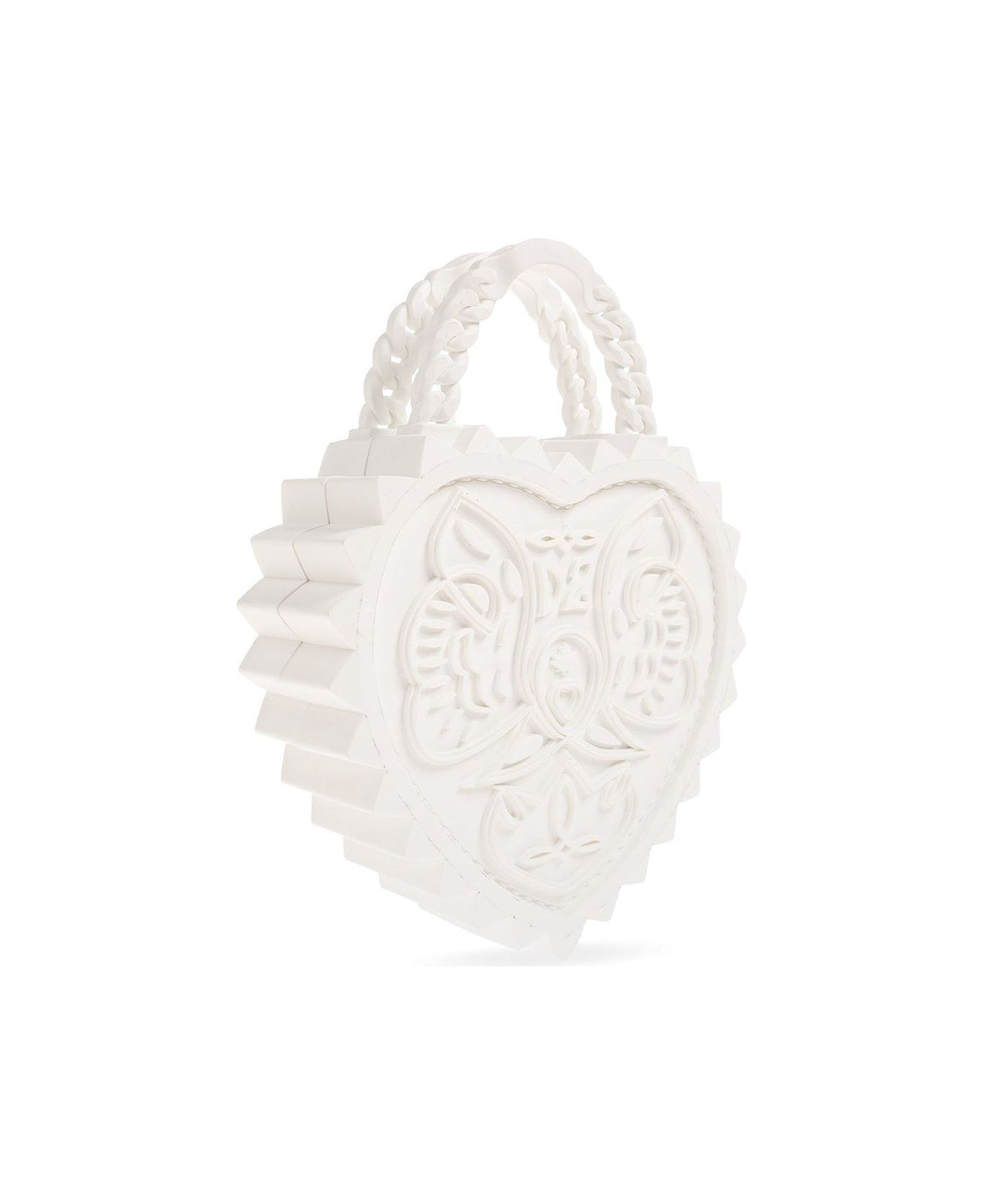 Dsquared2 Open Your Heart Top Handle Bag - Bianco トートバッグ
