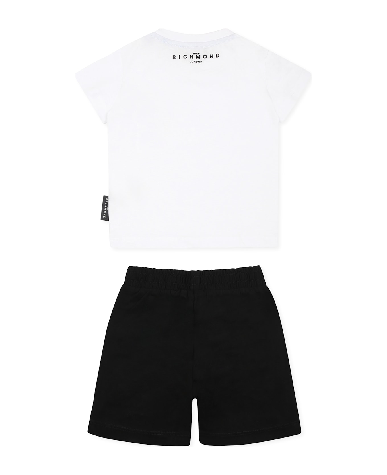 Richmond White Suit For Baby Boy With Logo - White