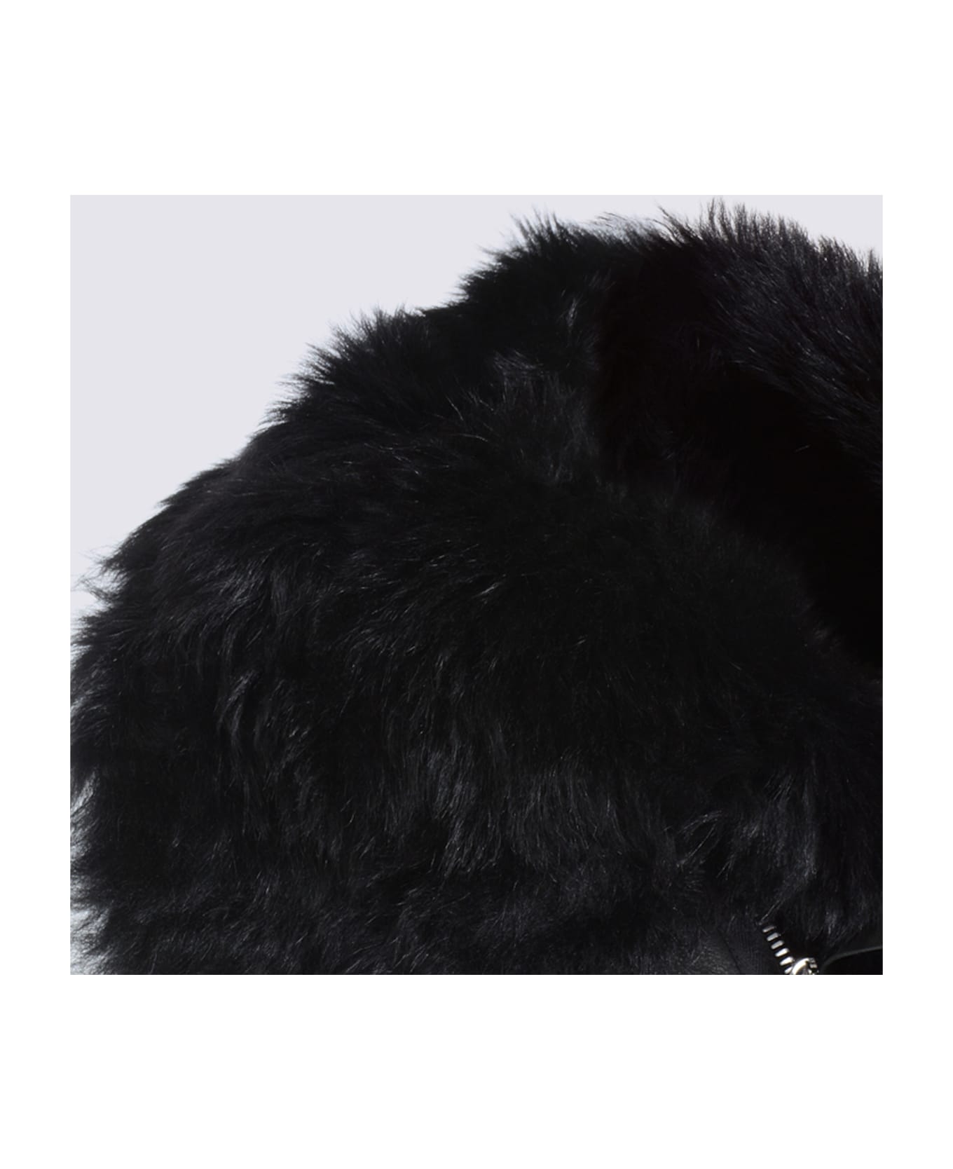 Rick Owens Black Leather Jacket - Black