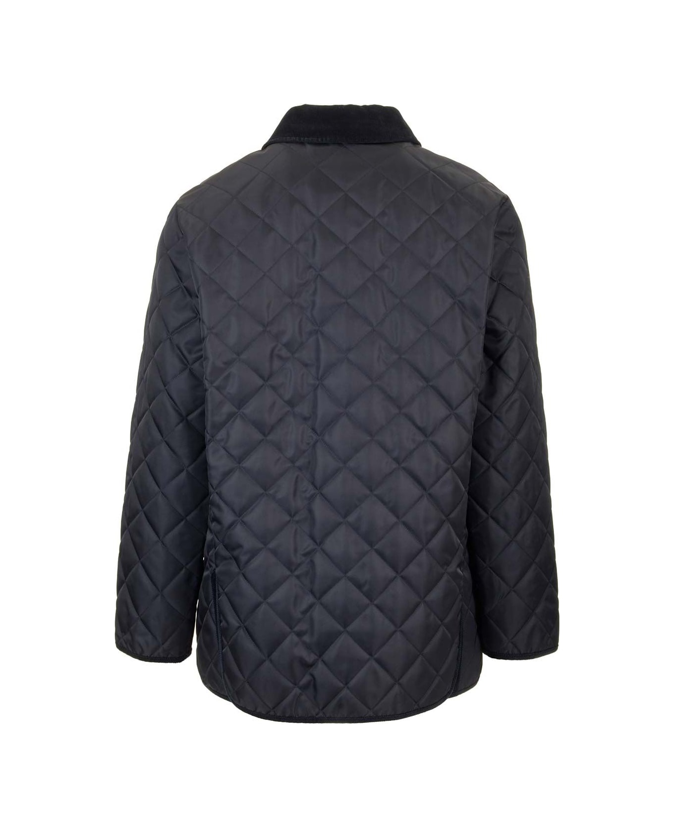 Valentino Garavani Quilted Nylon Shirt Jacket - NAVY