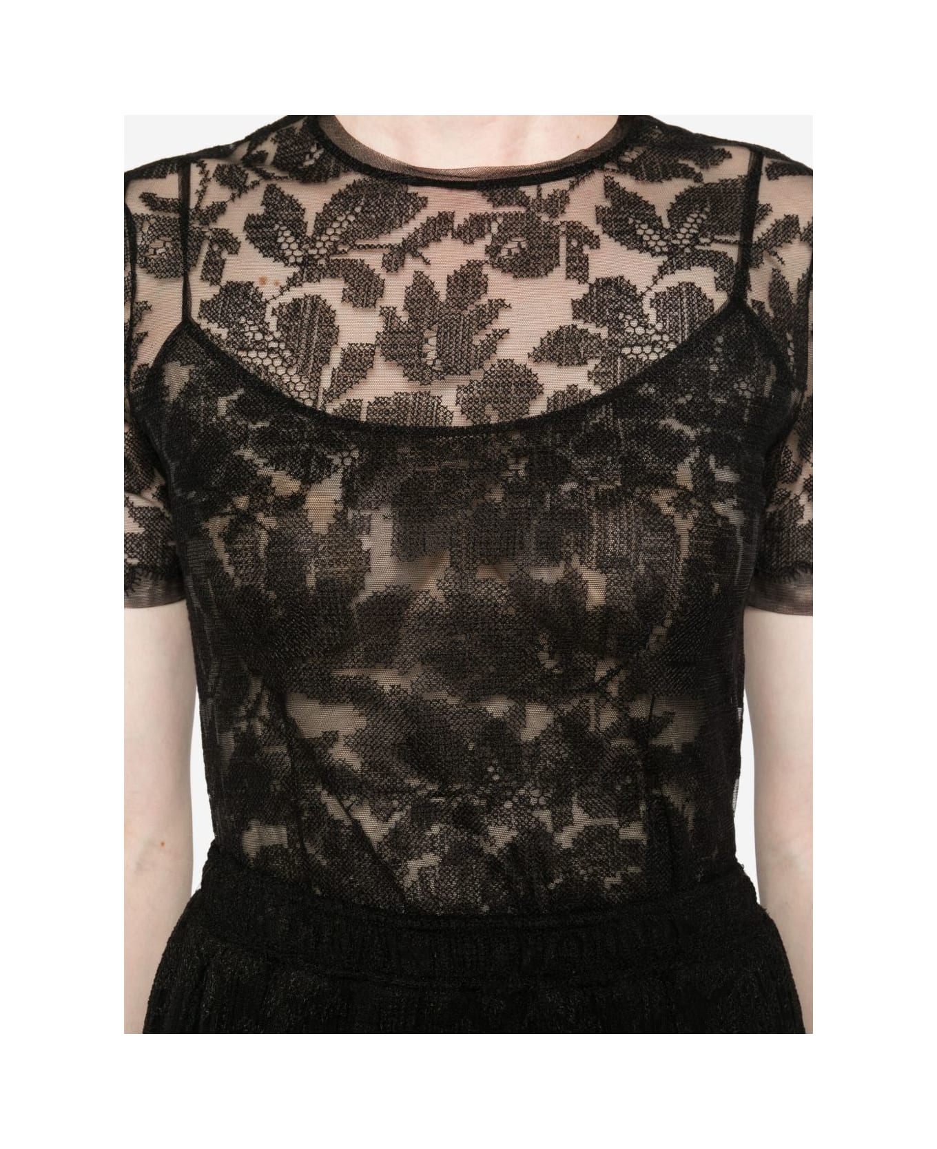 Ermanno Scervino Lace Top - Black