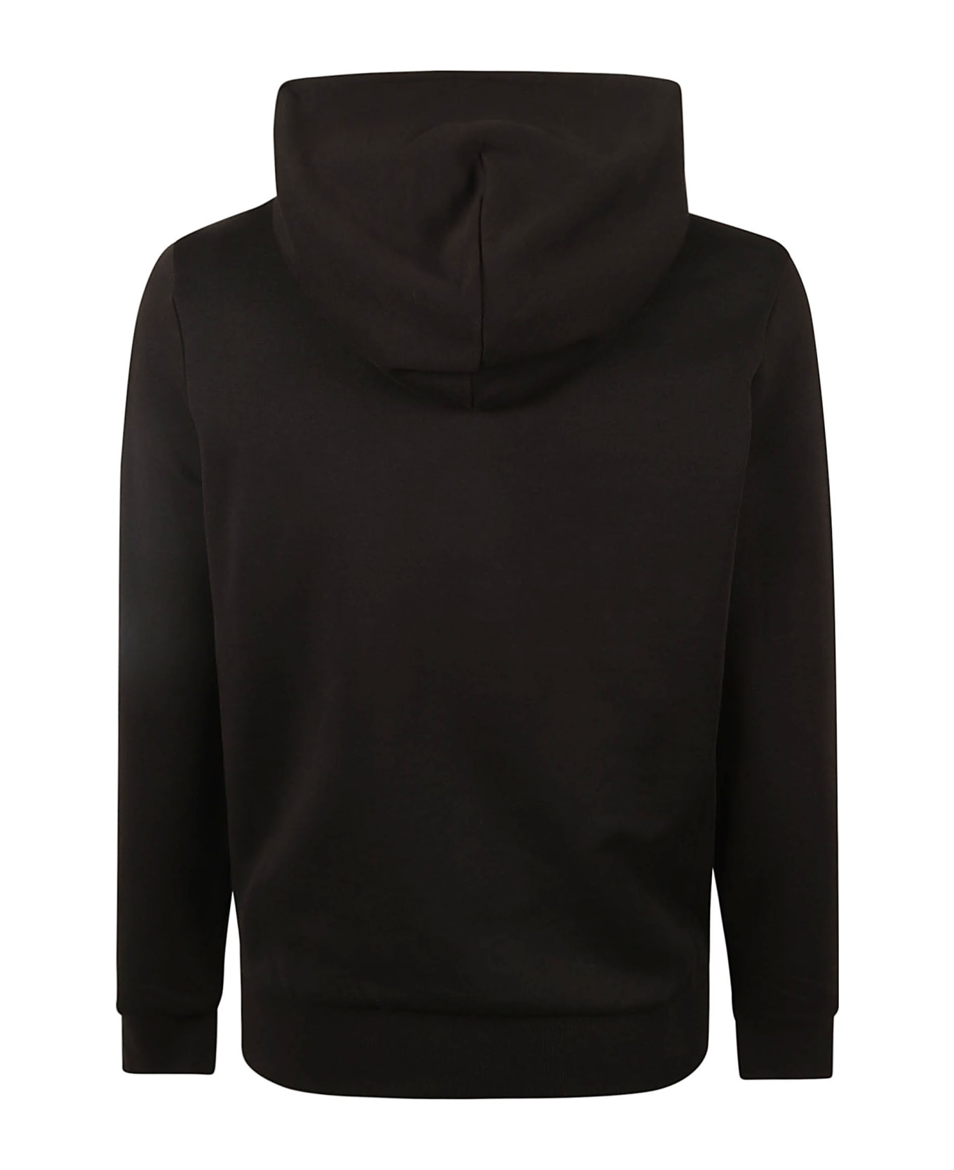Moncler Logo Embroidered Hooded Sweatshirt - Black フリース