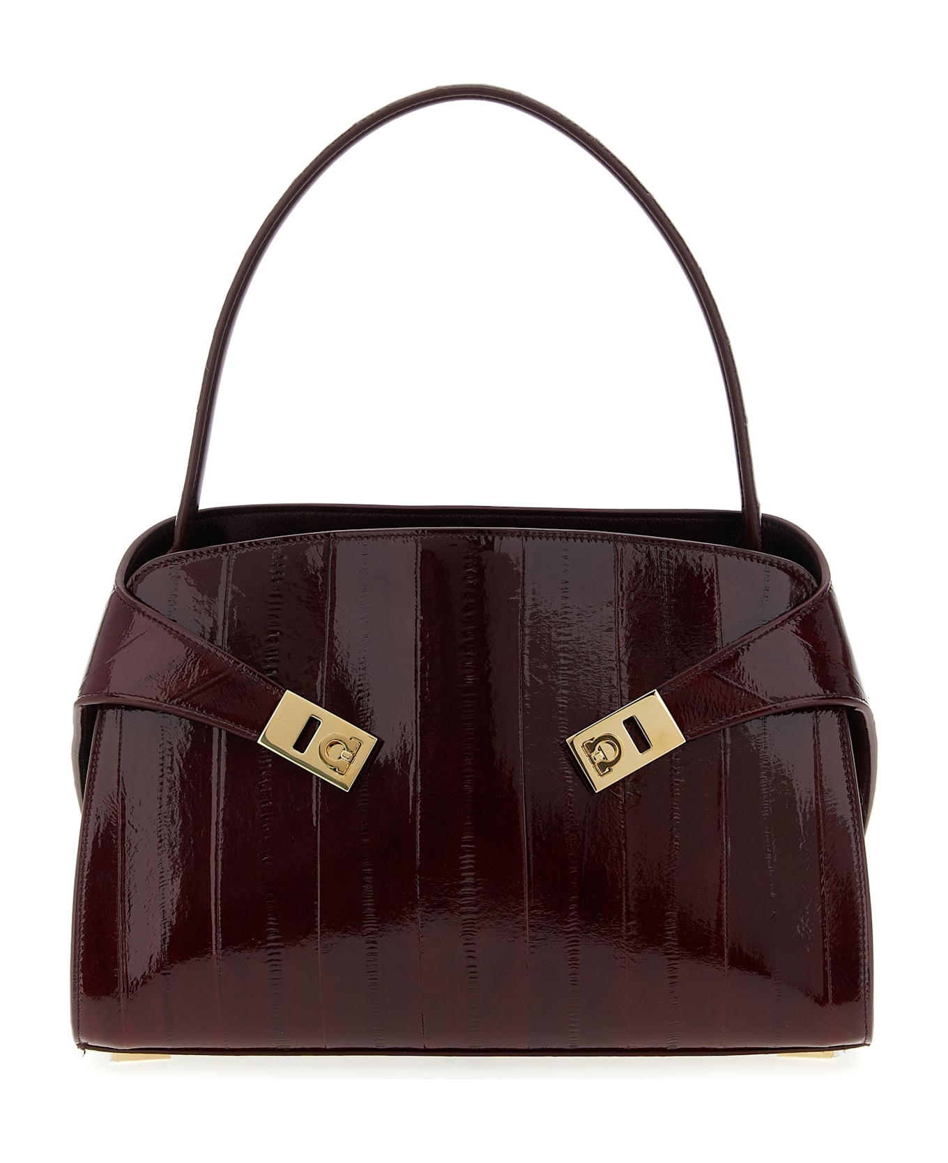 Ferragamo 
hug Soft (m)
 Shoulder Bag - Bordeaux
