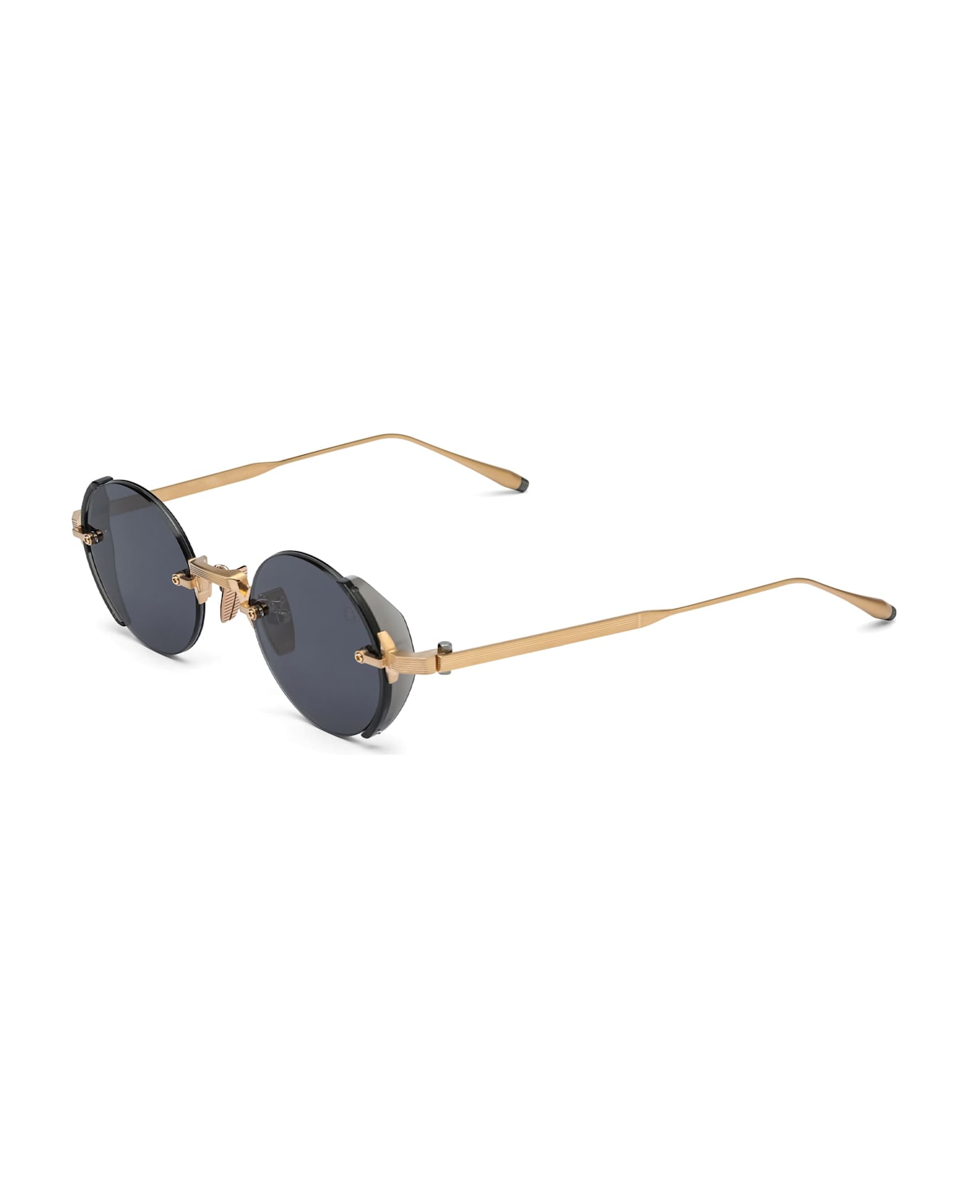 Akoni Jupiter - Brushed 12k Gold / Crystal Black Sunglasses - gold/black