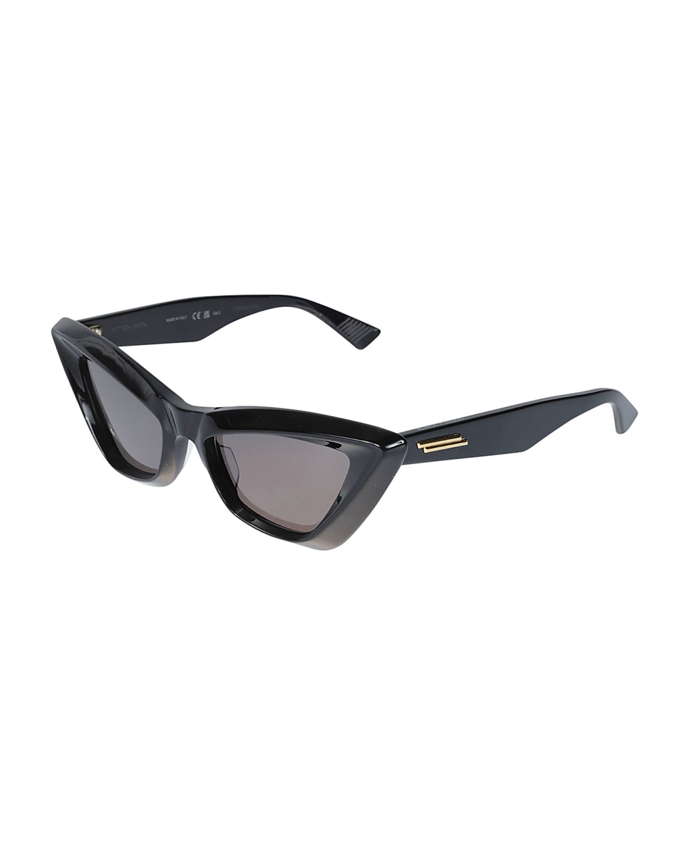 Bottega Veneta Eyewear Triangle Sunglasses - Black/Grey