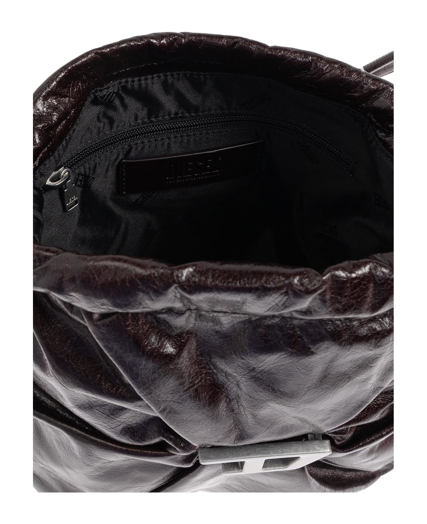 Diesel Shoulder Bag `scrunch-d Bucke` - Brown