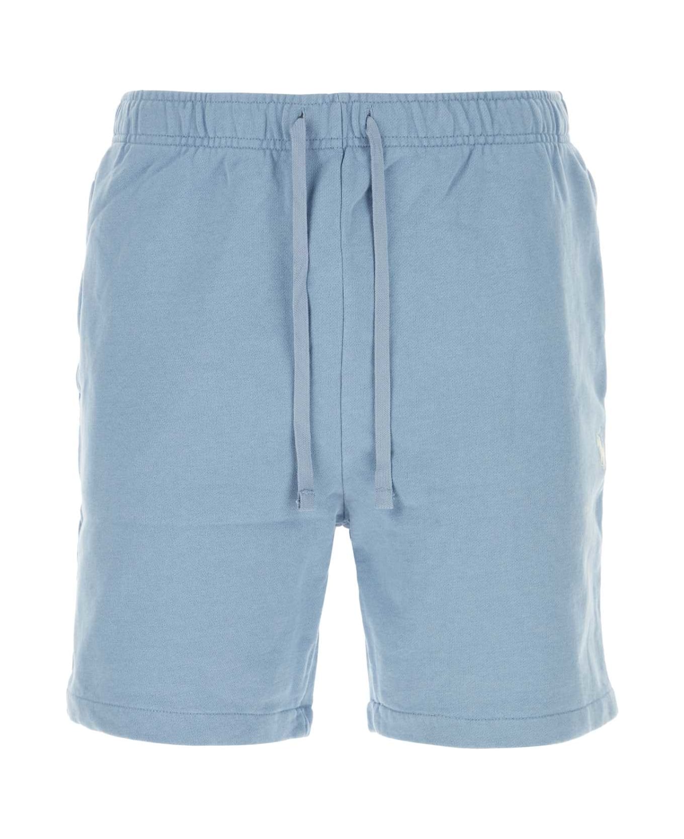 Polo Ralph Lauren Light Blue Cotton Bermuda Shorts - BLUE