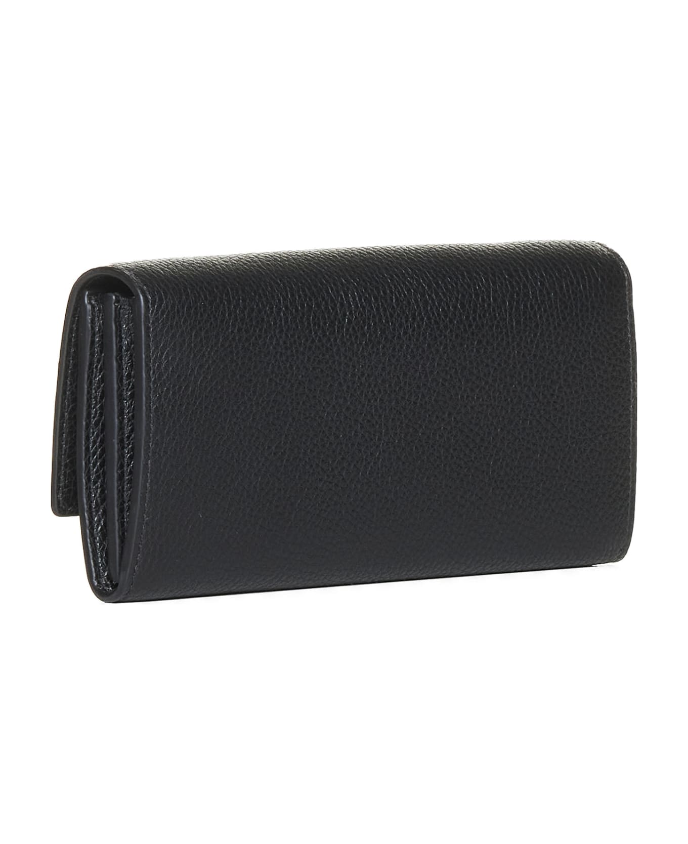 Ferragamo Gancino Soft Leather Wallet On Chain - Nero クラッチバッグ