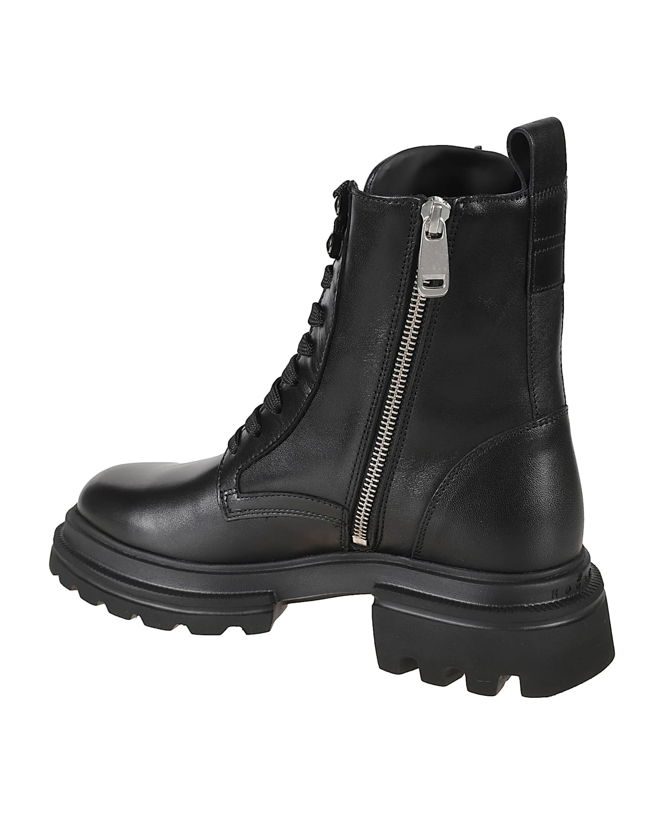 Hogan H674 Combat Boots - Black