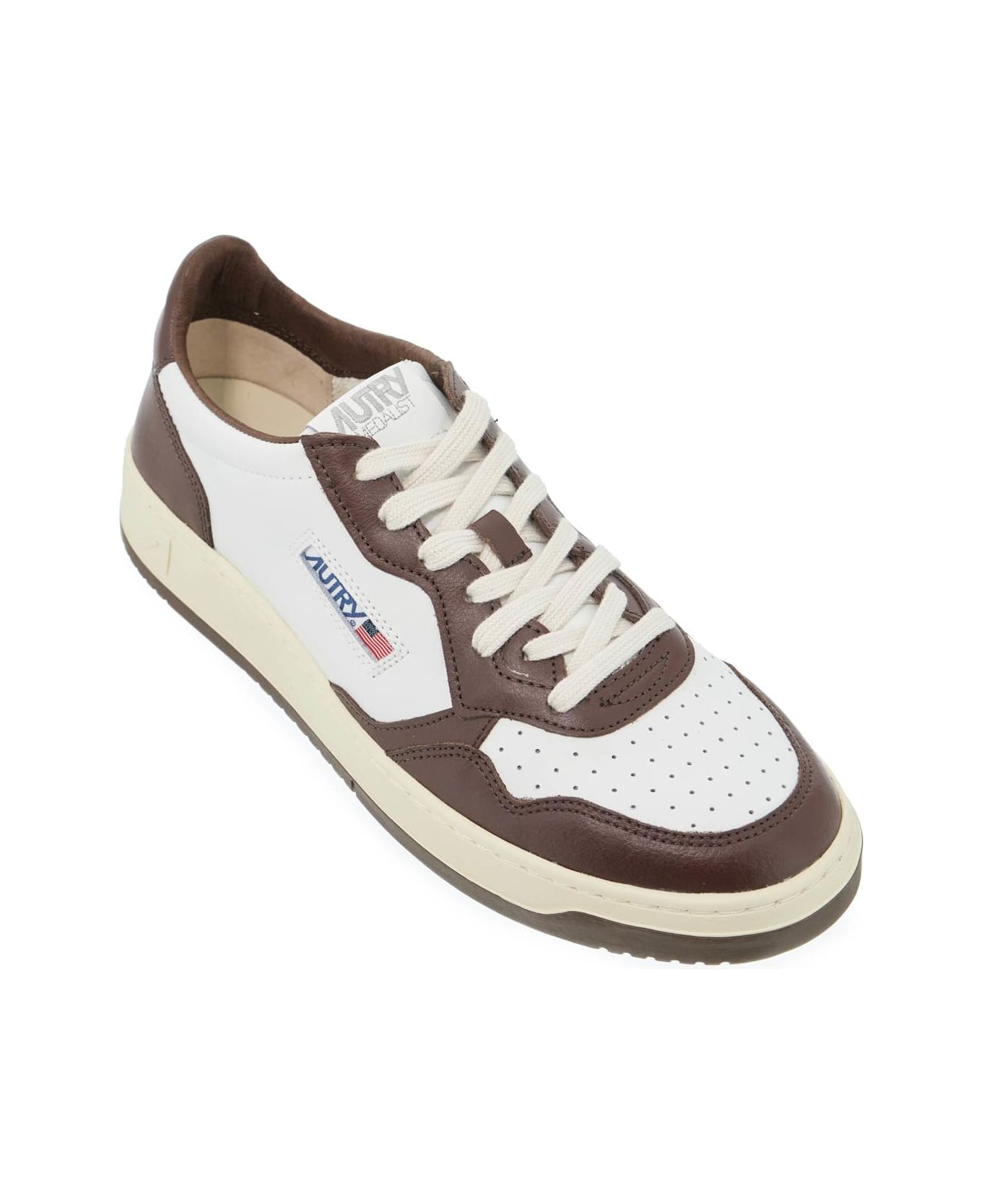 Autry Medalist Lace-up Trainers - WHT CHESTNUT (White)