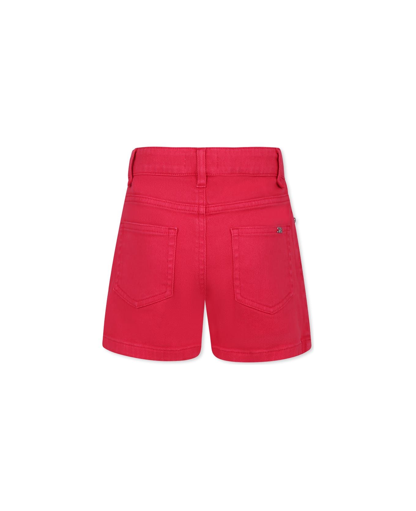 Rykiel Enfant Fuchsia Shorts For Girl With Logo - Fuchsia