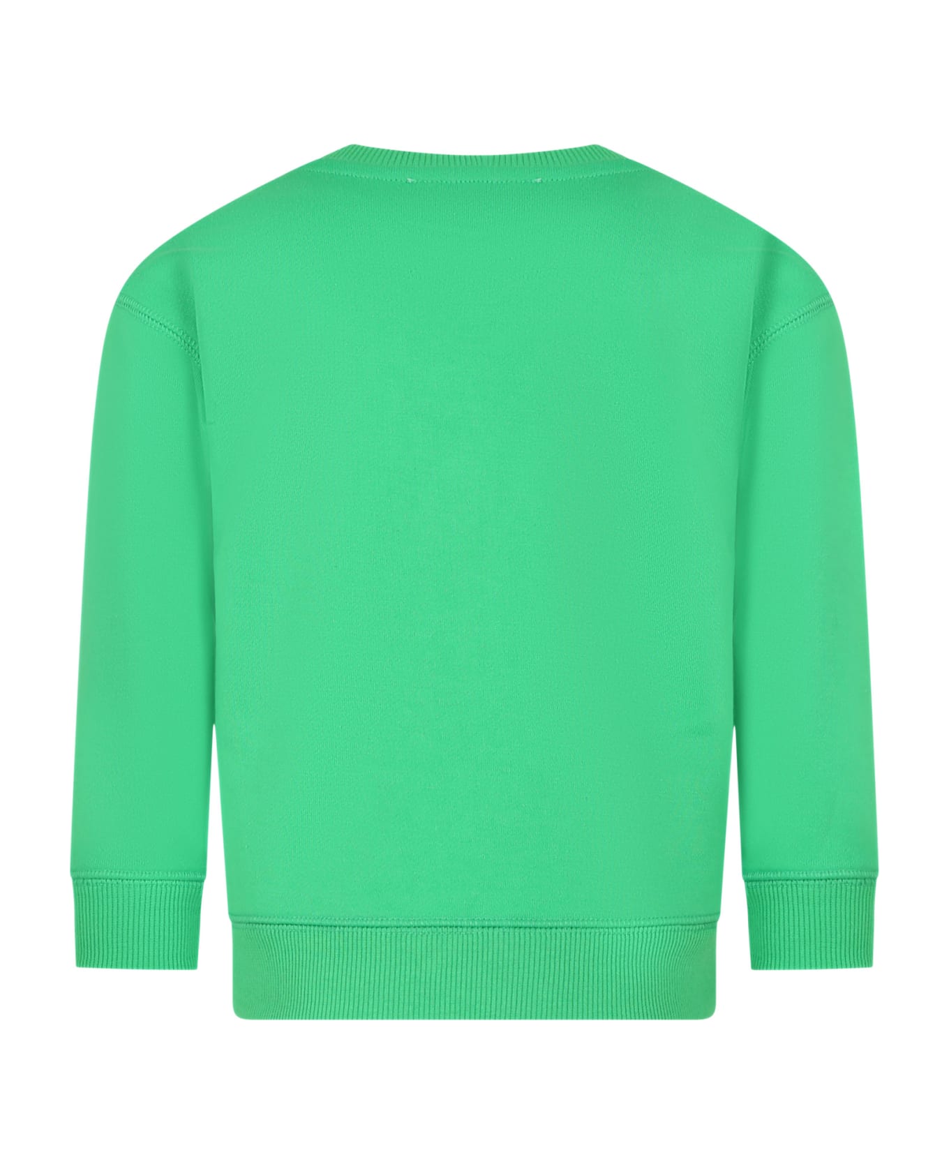Marc Jacobs Green Sweatshirt For Kids With Logo - Blue ニットウェア＆スウェットシャツ
