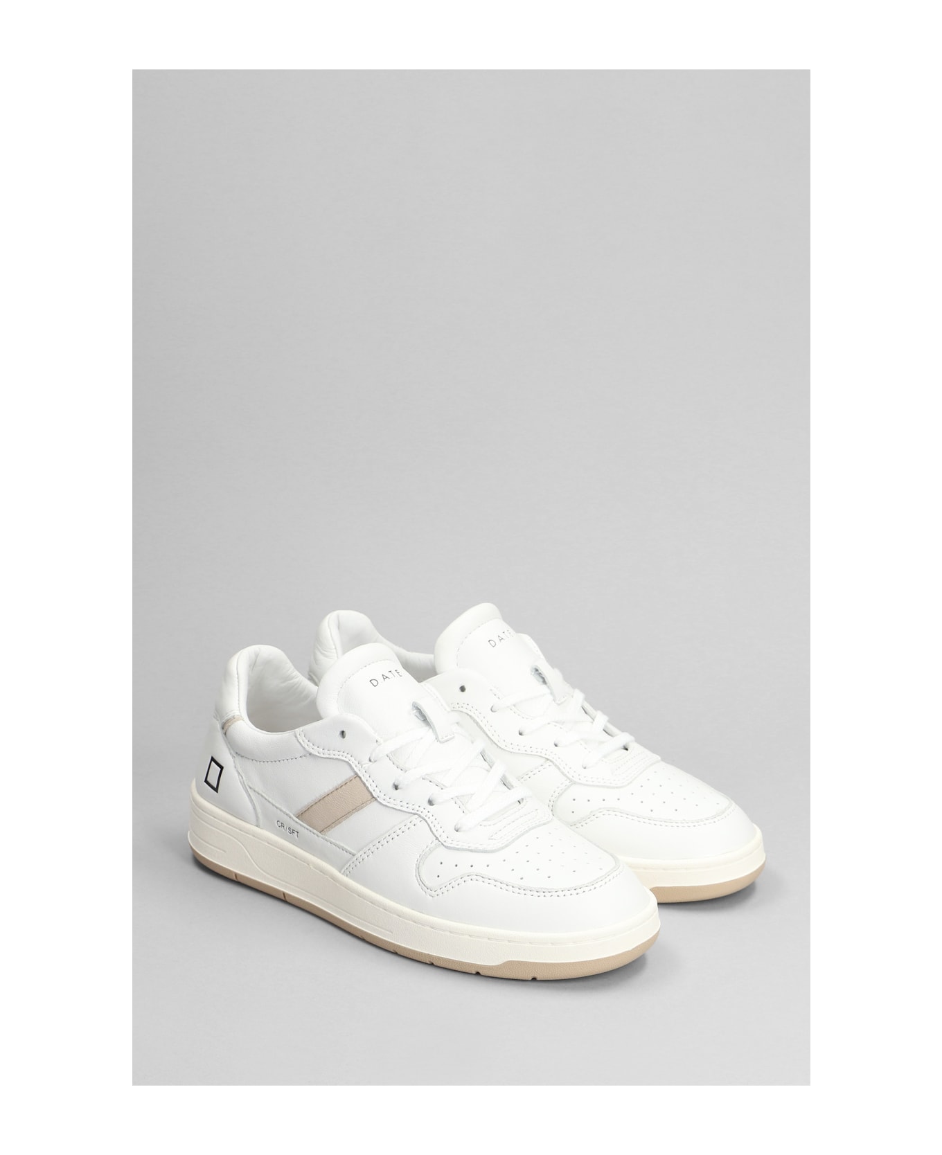 D.A.T.E. Court 2.0 Sneakers In White Leather D.A.T.E. スニーカー