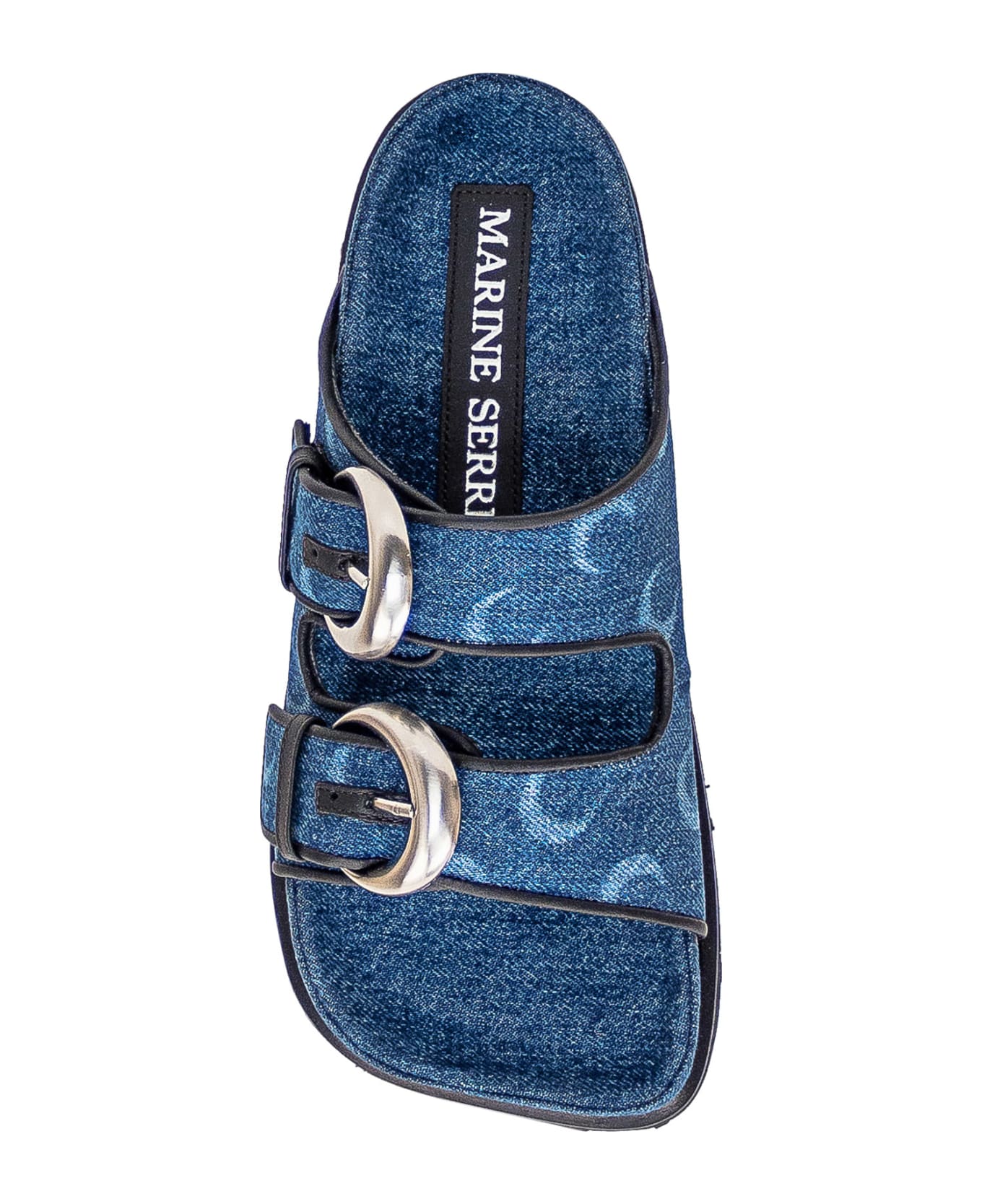 Marine Serre Denim Sandal - BLUE LASER サンダル