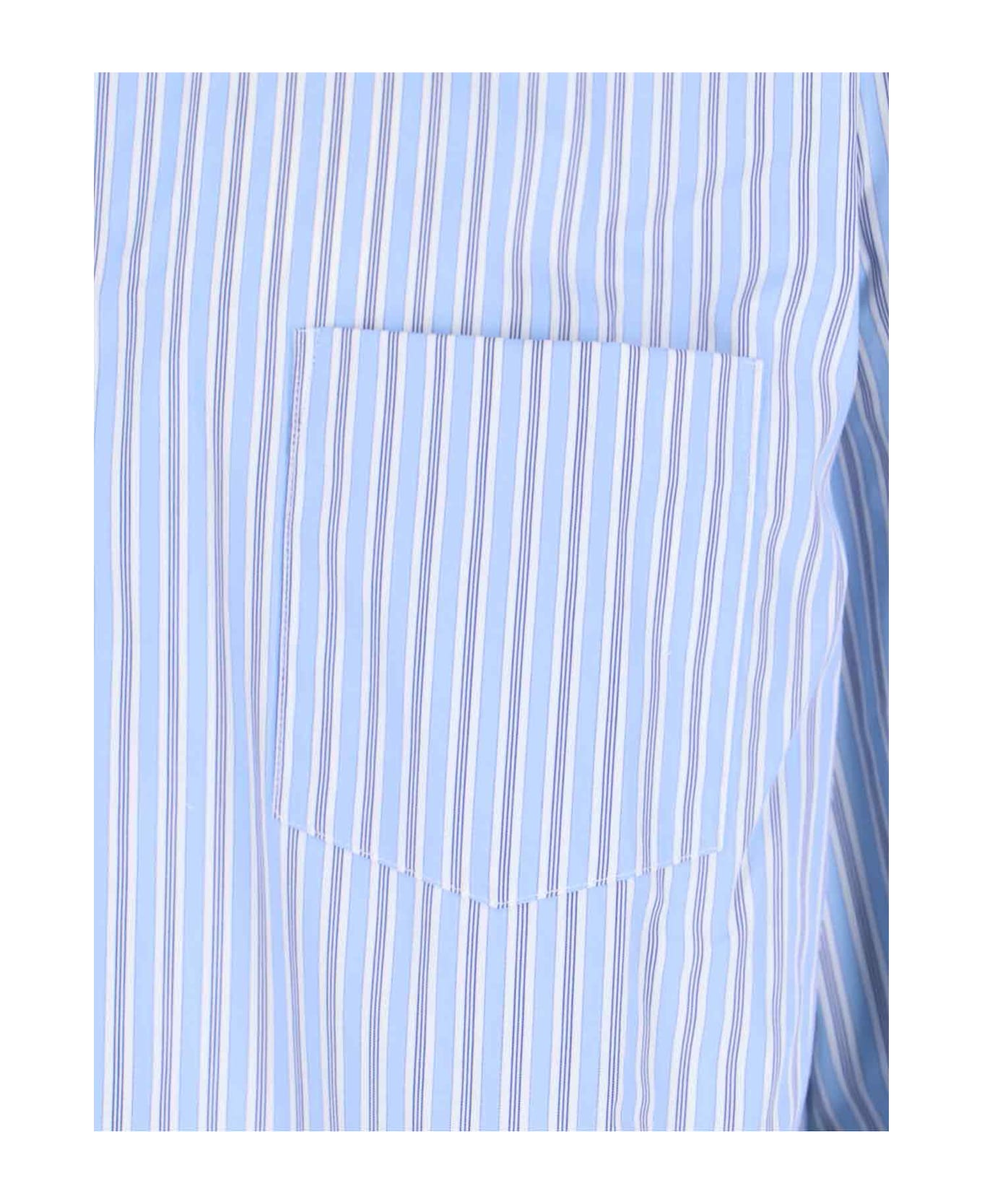 Comme des Garçons Striped Shirt - Light Blue