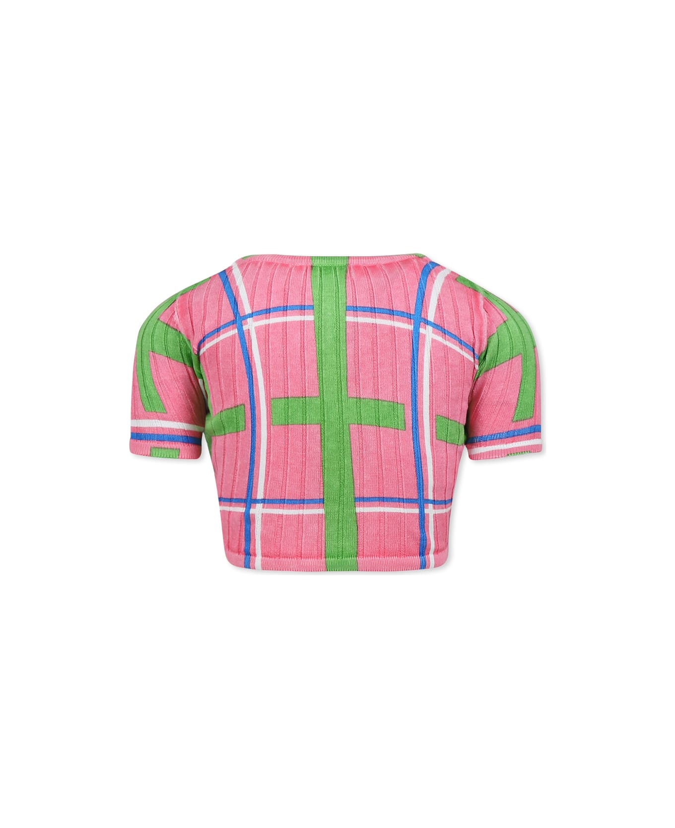 Marni Pink T-shirt For Girl With Logo - Pink