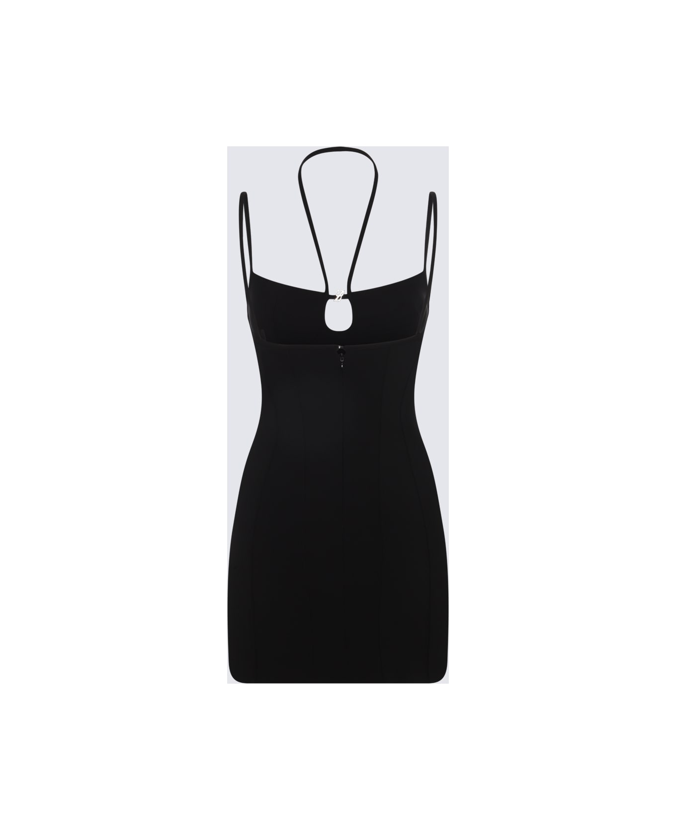 Blumarine Blue Viscose Stretch Mini Dress - Black ワンピース＆ドレス