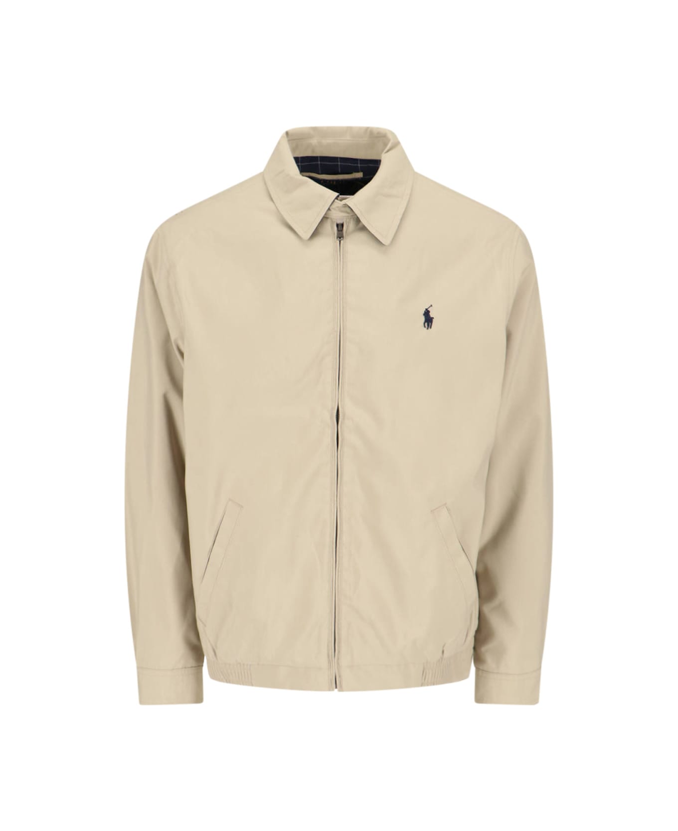 Ralph Lauren Logo Zip Jacket - KHAKI UNIFORM