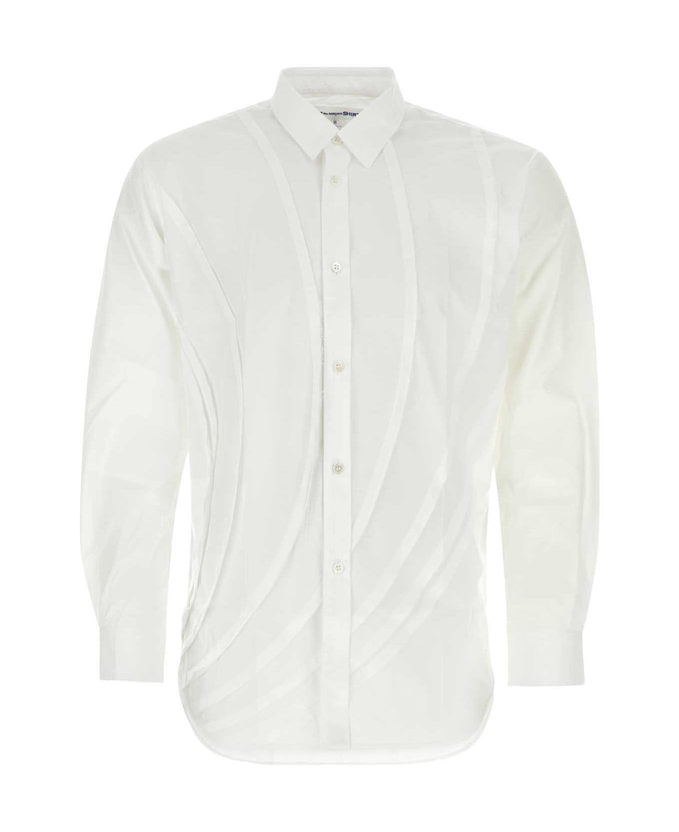 Comme des Garçons Shirt White Poplin Shirt - WHITE