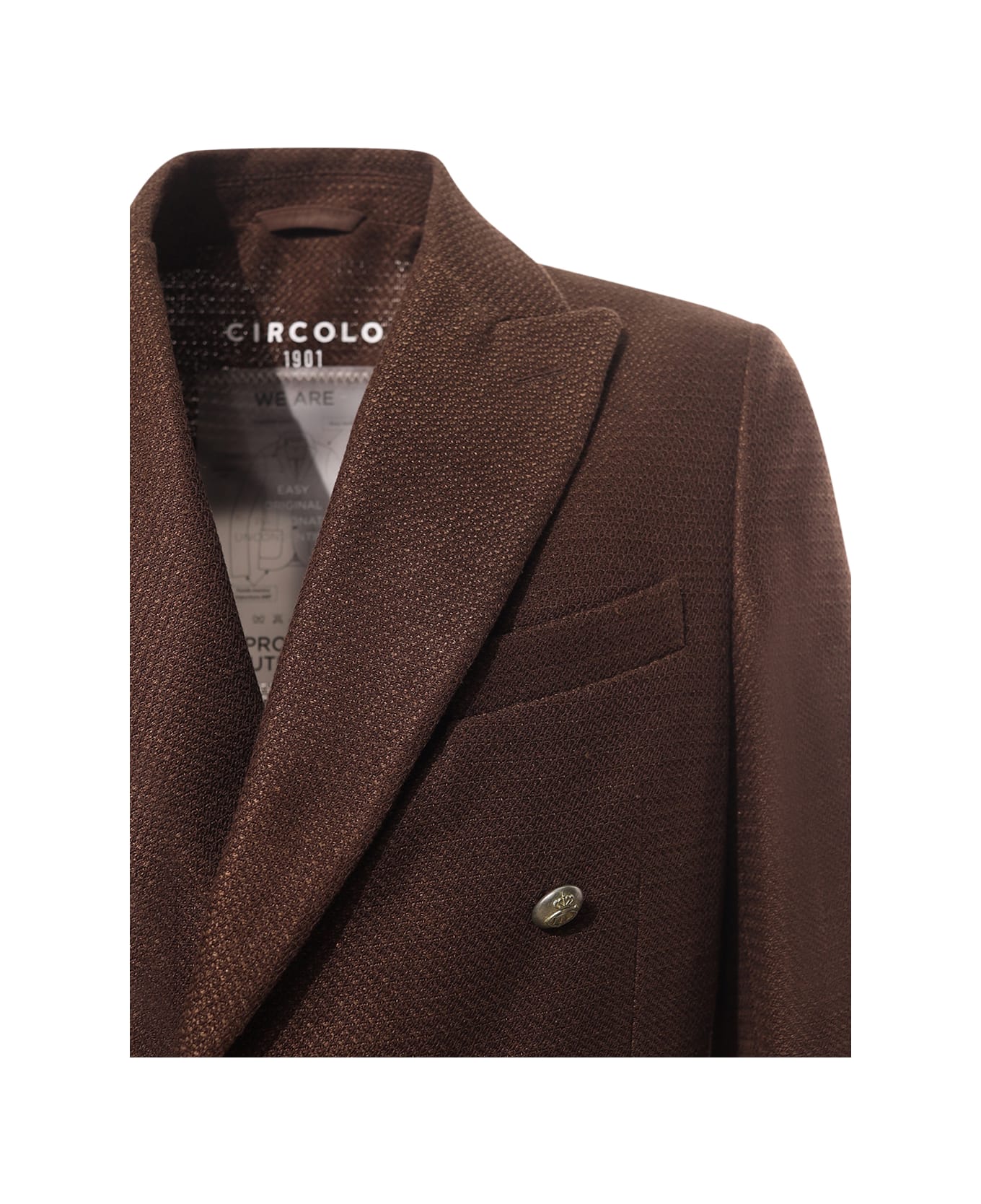 Circolo 1901 Double-breasted Jacket Circolo - Brown