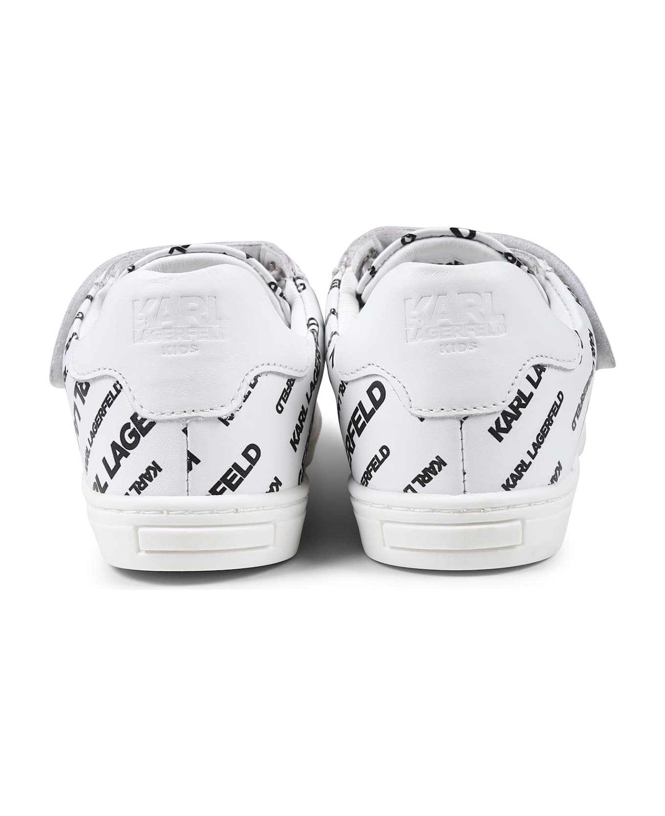 Karl Lagerfeld Kids White Sneakers For Boy With Logo - White