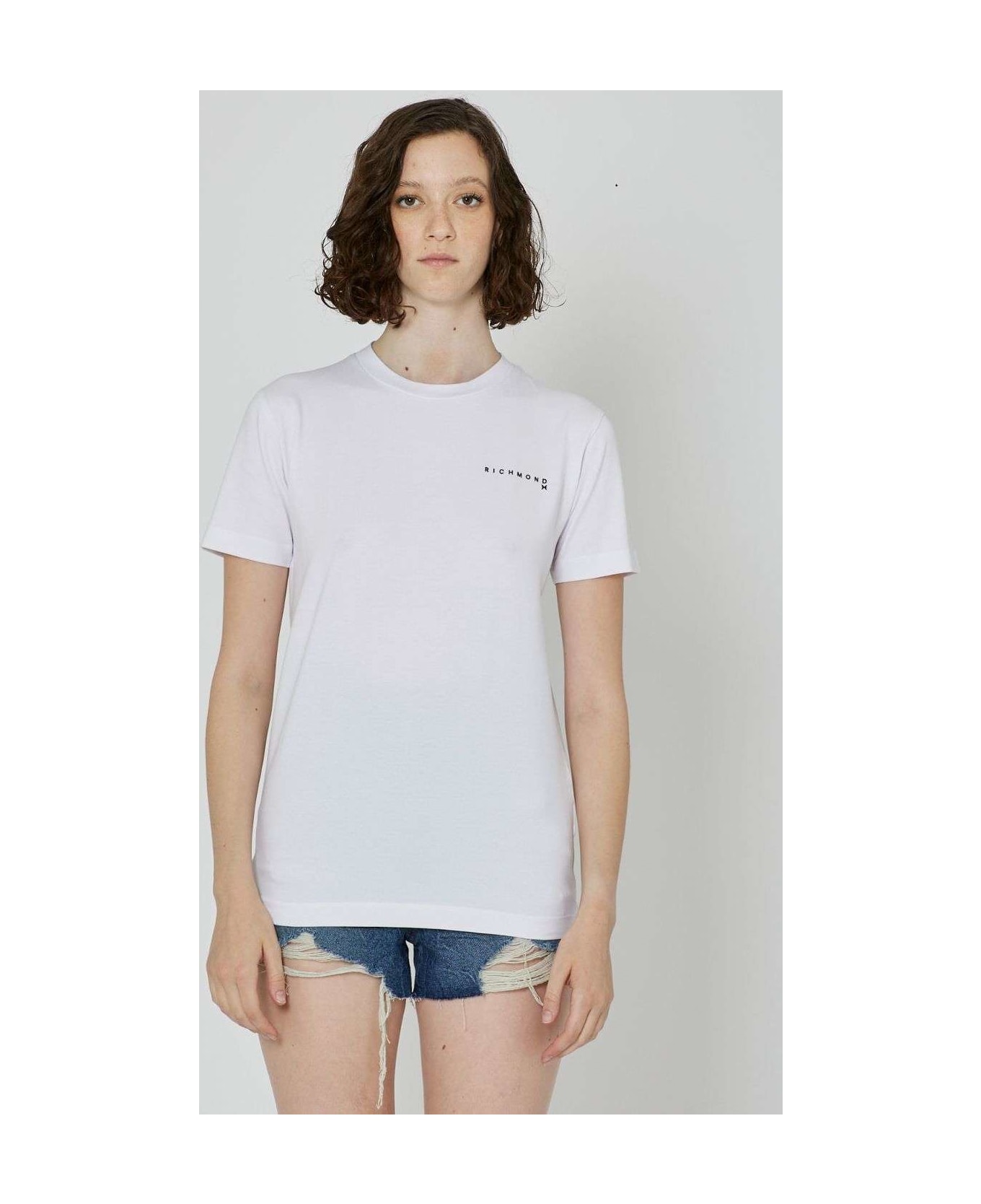 John Richmond T-shirt With Logo - Bianco