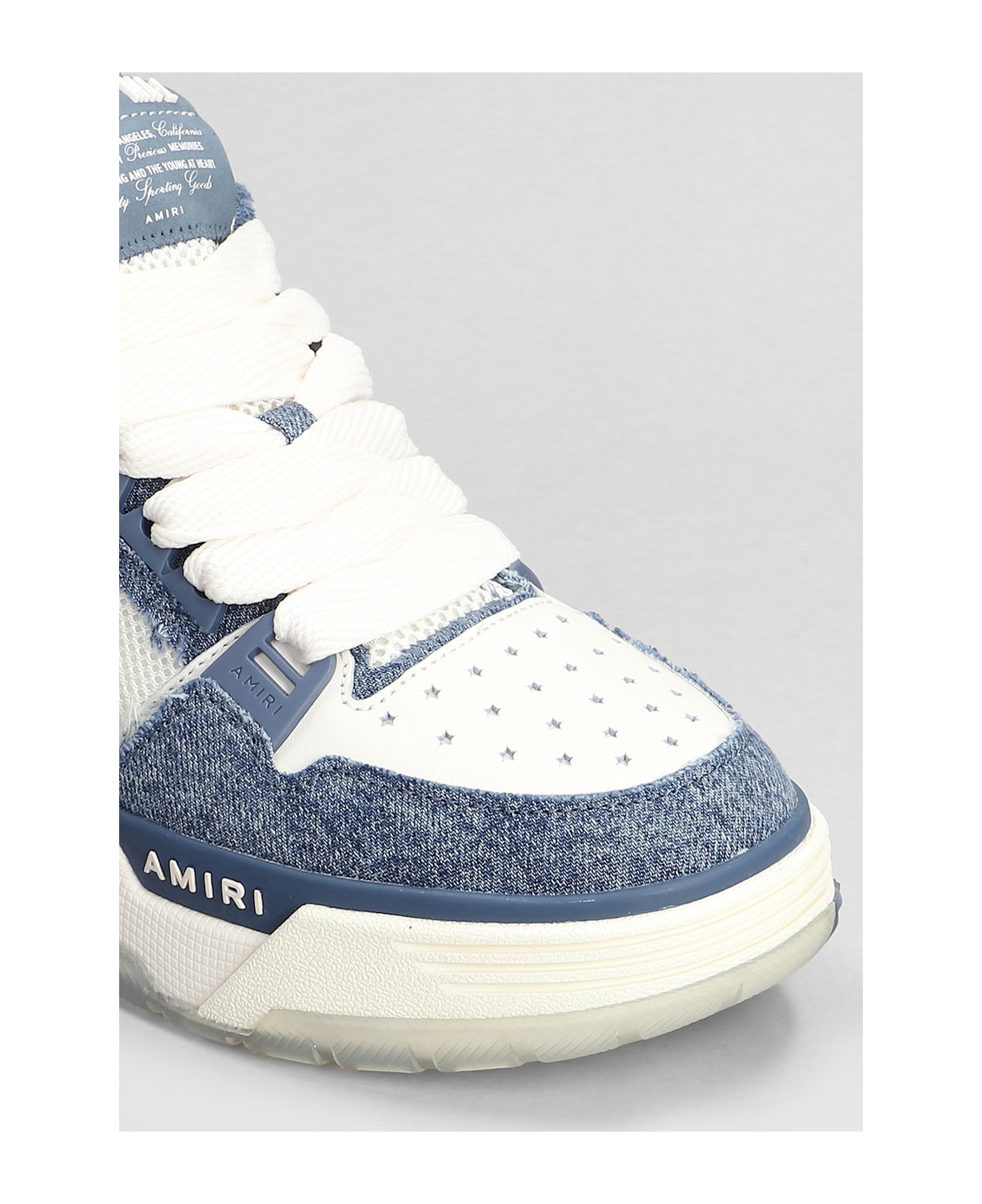 AMIRI: ホワイト＆ブルー MA-1 スニーカー | SSENSE 日本