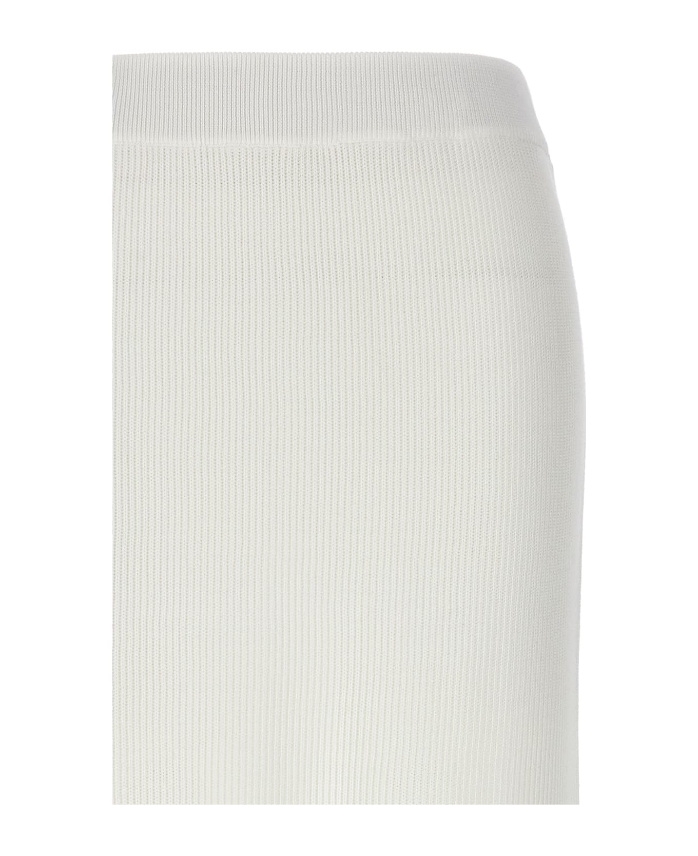 Brunello Cucinelli Knitted Skirt - White