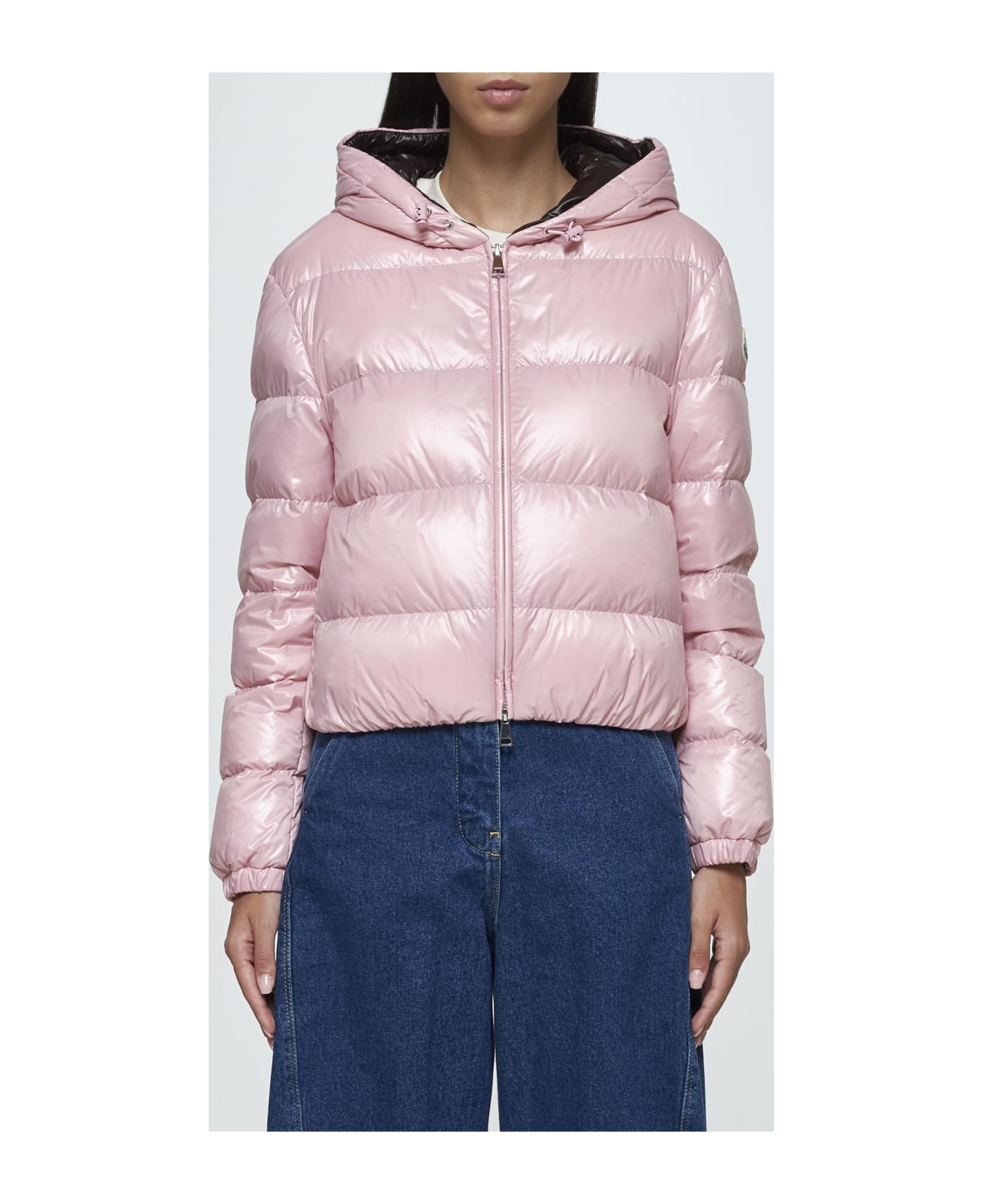 Moncler Bayard Quilted Nylon Down Jacket - Pink