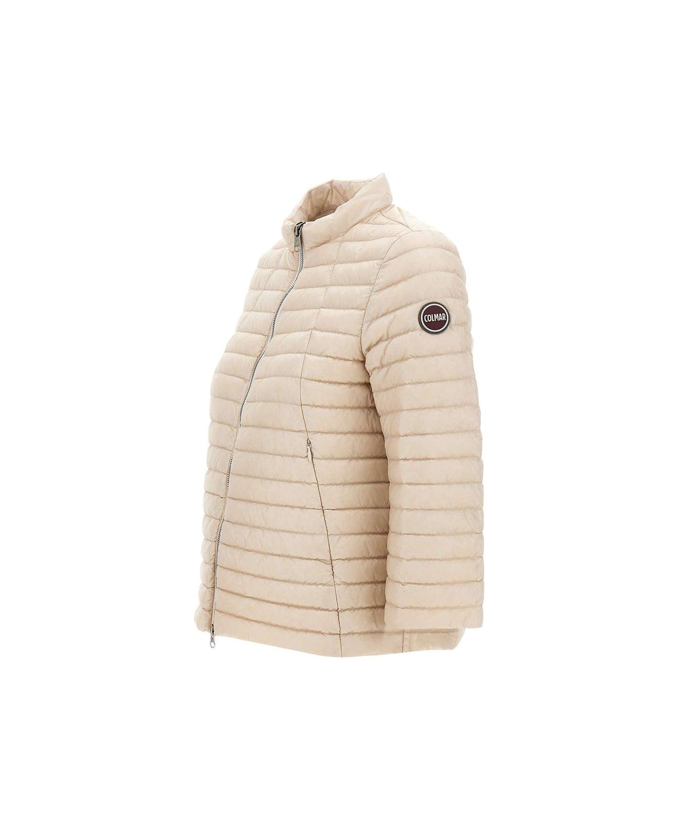 Colmar Stand-up Collar Quilted Padded Jacket - Pink